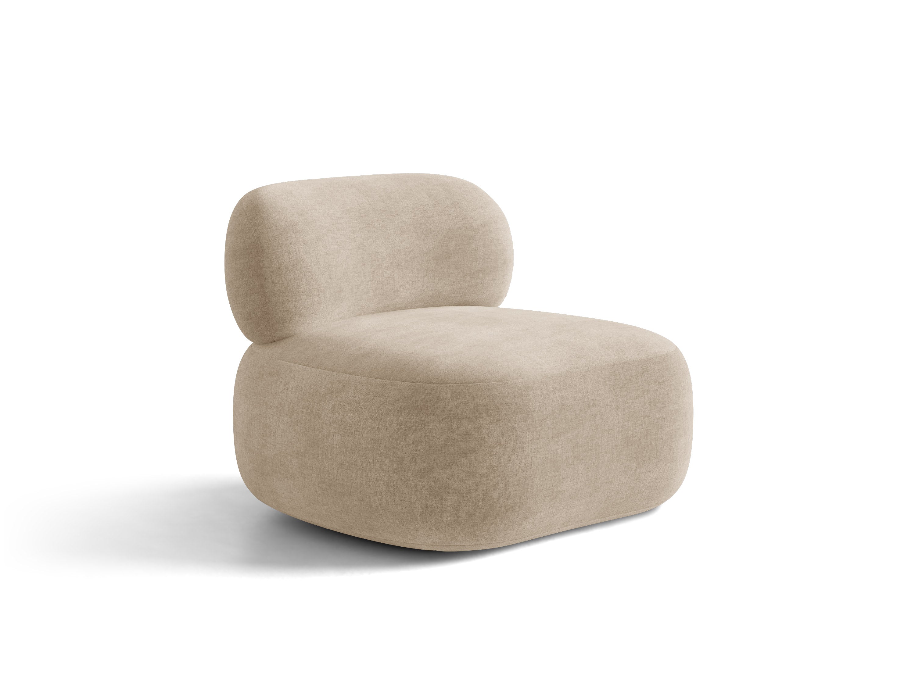 Micadoni Aura Armsessel Chenille Golden Dunkelbeige