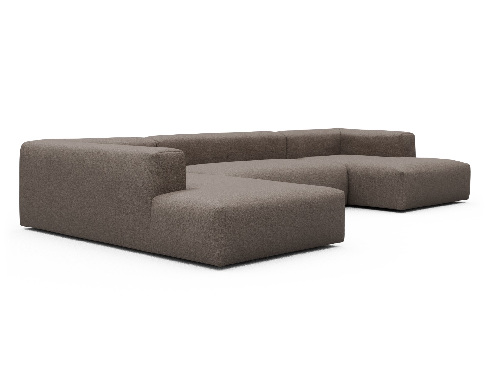 Skandi Home Wohnlandschaft Fred Relax-Ecke links mit 2-Sitzer und Chaiselongue rechts Sama-Stone moebelfaktor