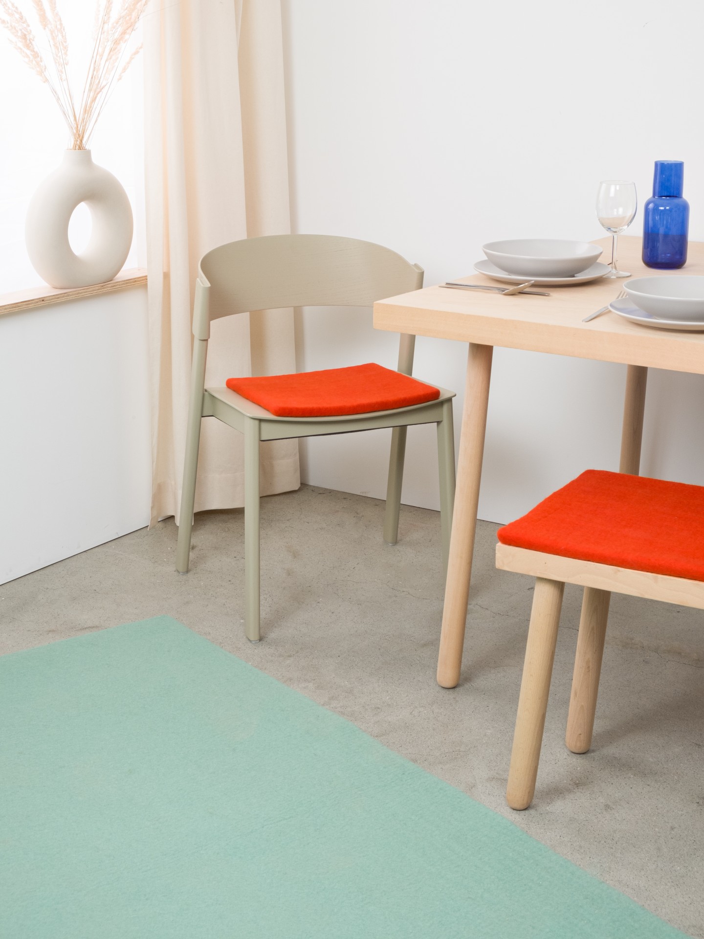 myfelt Mats - Flache Sitzauflage quadratisch