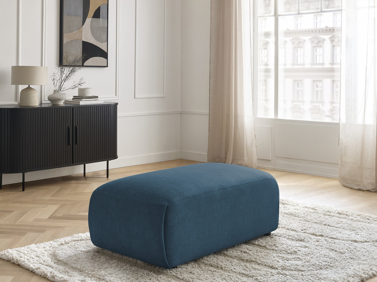 Bobochic Jana Pouf 63 × 114 cm Samt Blau