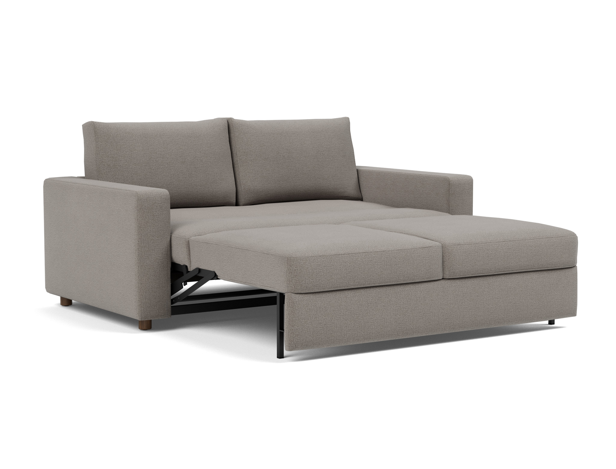 Schlafsofa Neah mit Standard-Armlehnen 160 Flachgewebe Mixed Dance 521-Grey