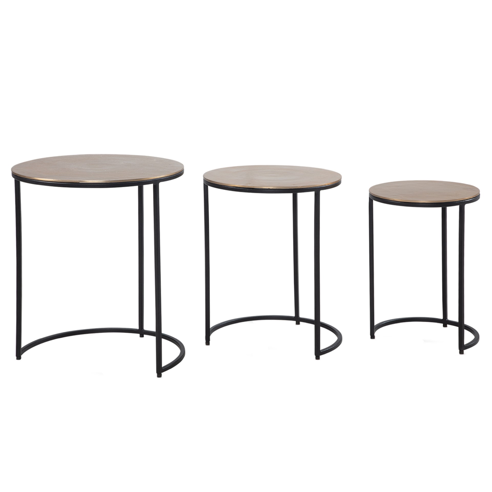 Beistelltisch Bjordal Aluminium Gold Ø 45 cm