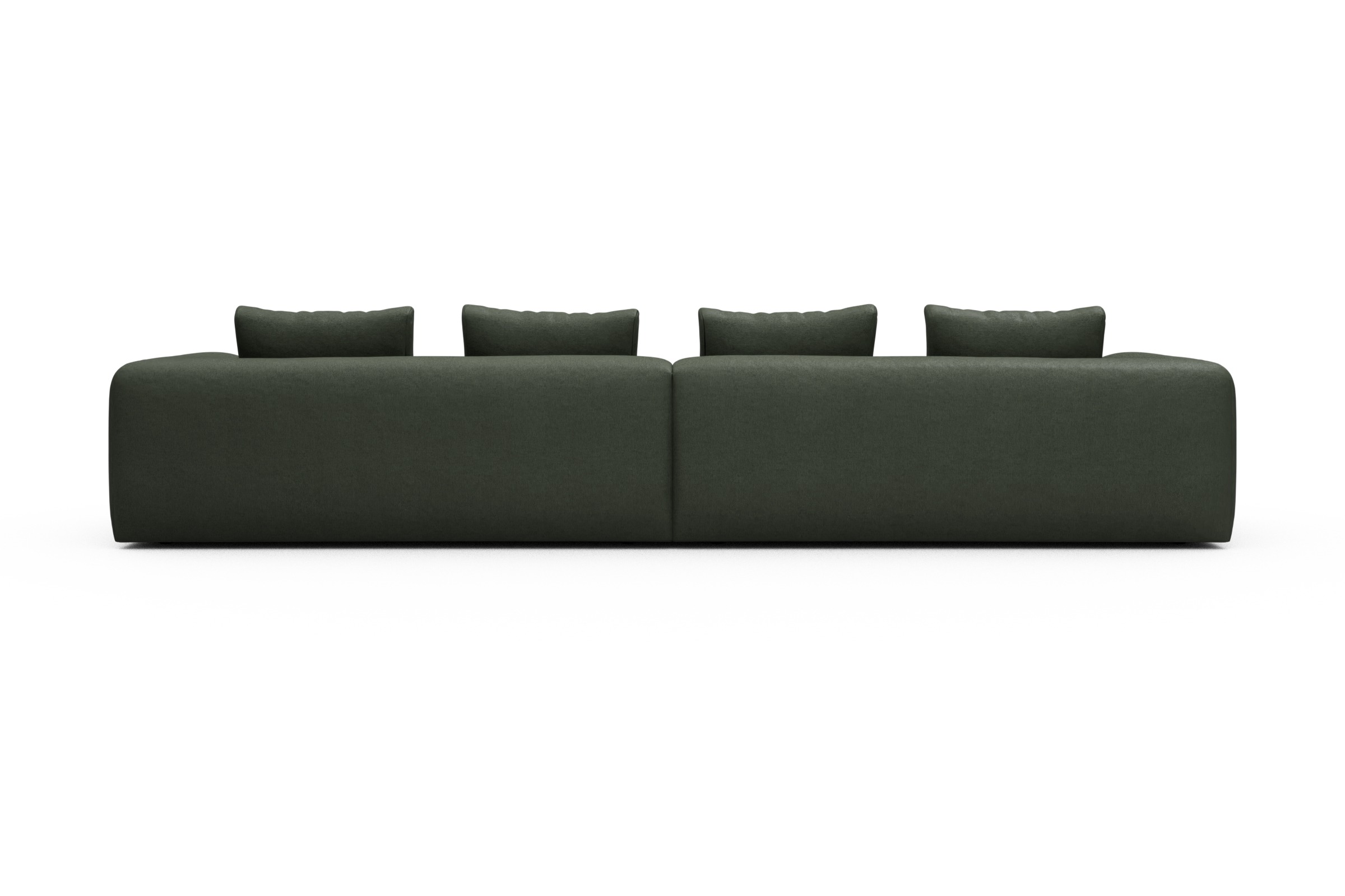 Sofa Modulares XXL Sofa Fred 5-Sitzer Denari-Forest-Green