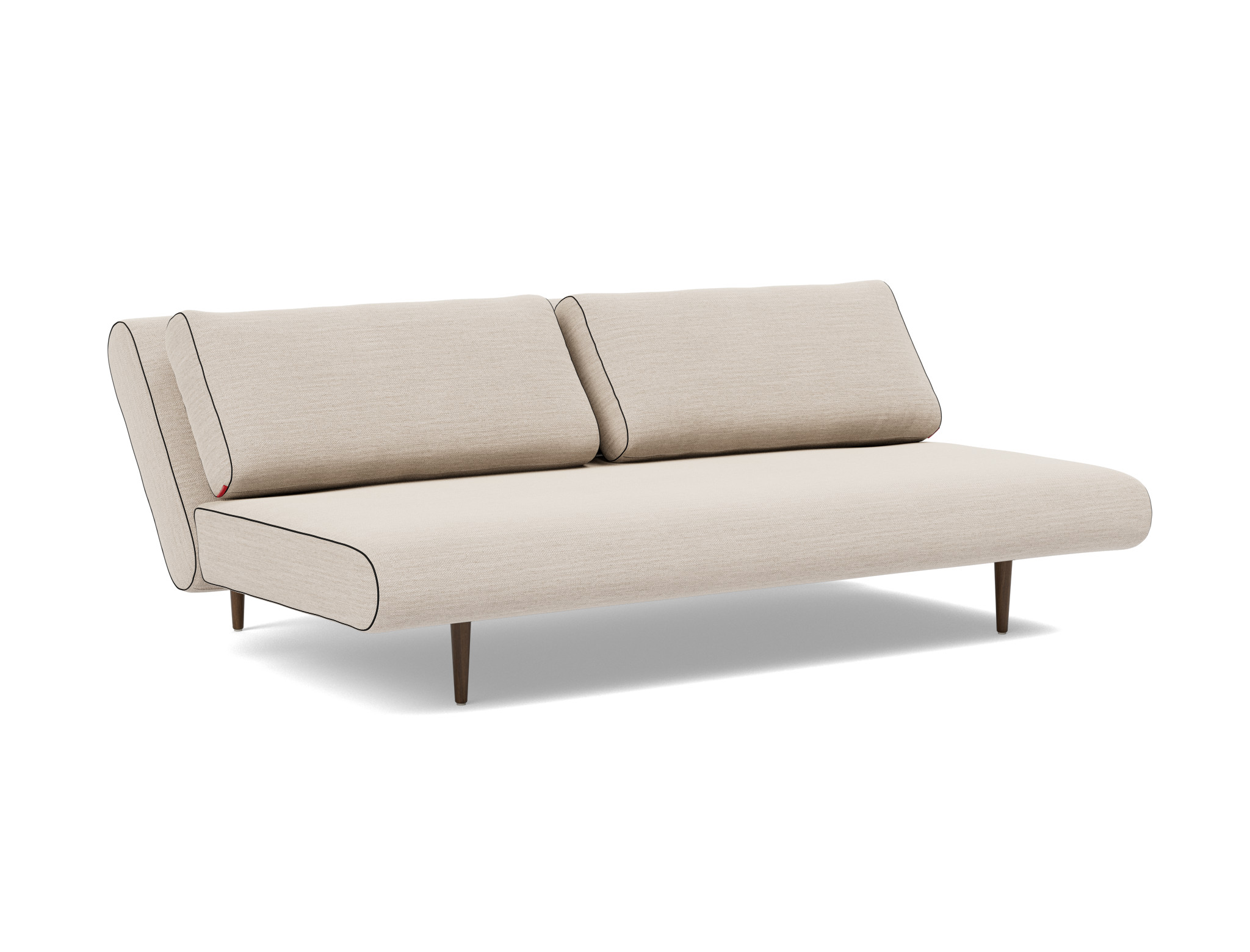 Schlafsofa Unfurl Lounger Webstoff Blida 612-Sand-Grey