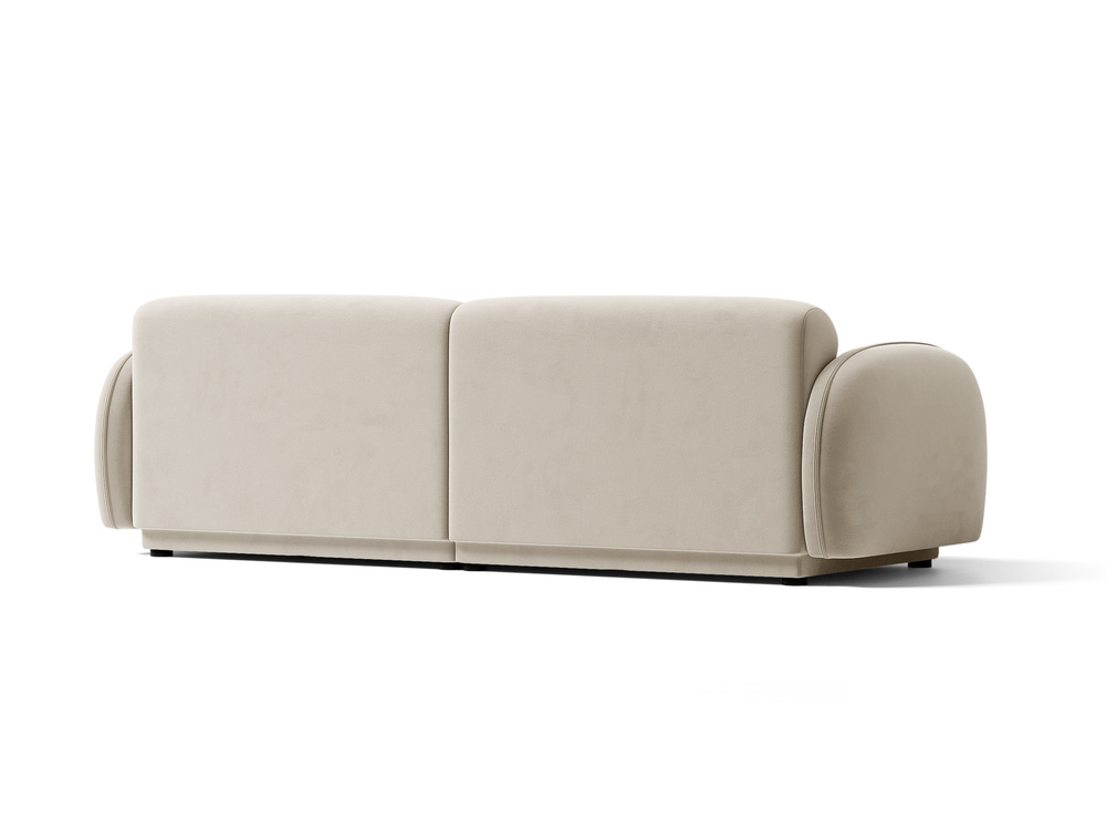 Cosmopolitan Design Sofa Bilbao 4-Sitzer Samt Casino Helles Beige