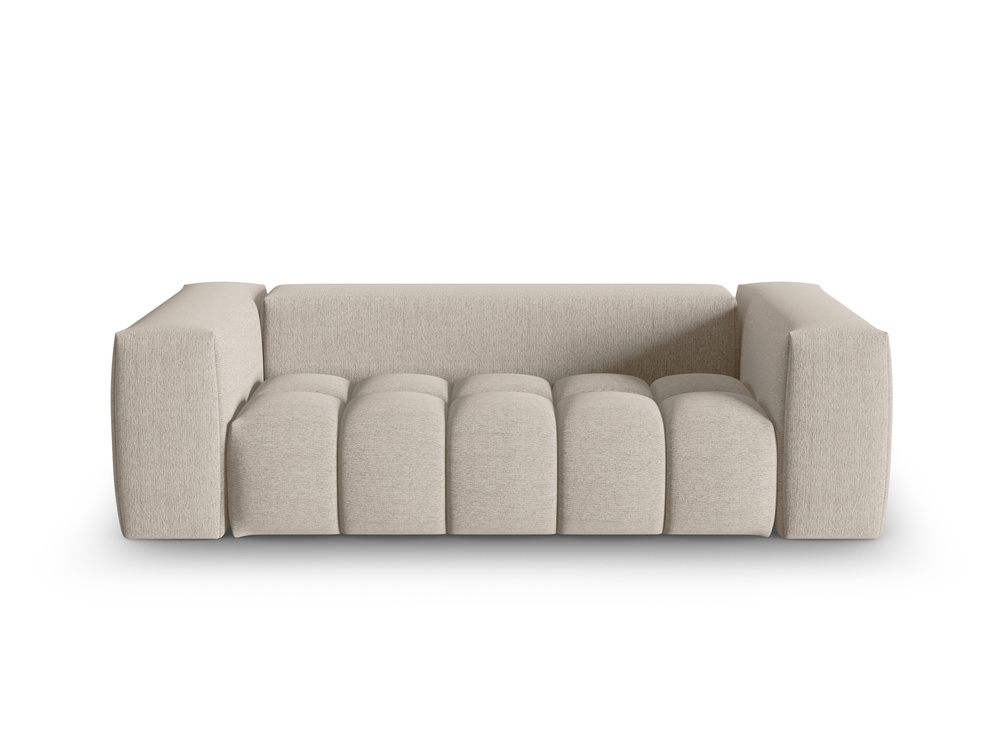 Cosmopolitan Design Sofa Verona 3-Sitzer kleine Version Strukturierter Stoff Sorella Sand