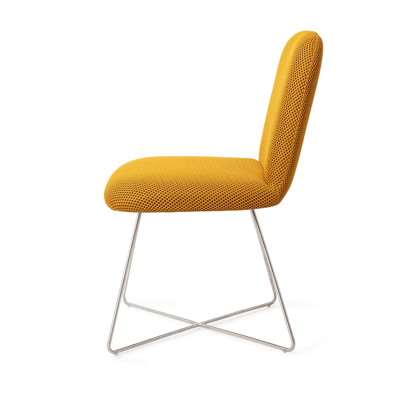Jesper Home Esszimmerstuhl Taiwa Groovy-Garam Cross Stahl