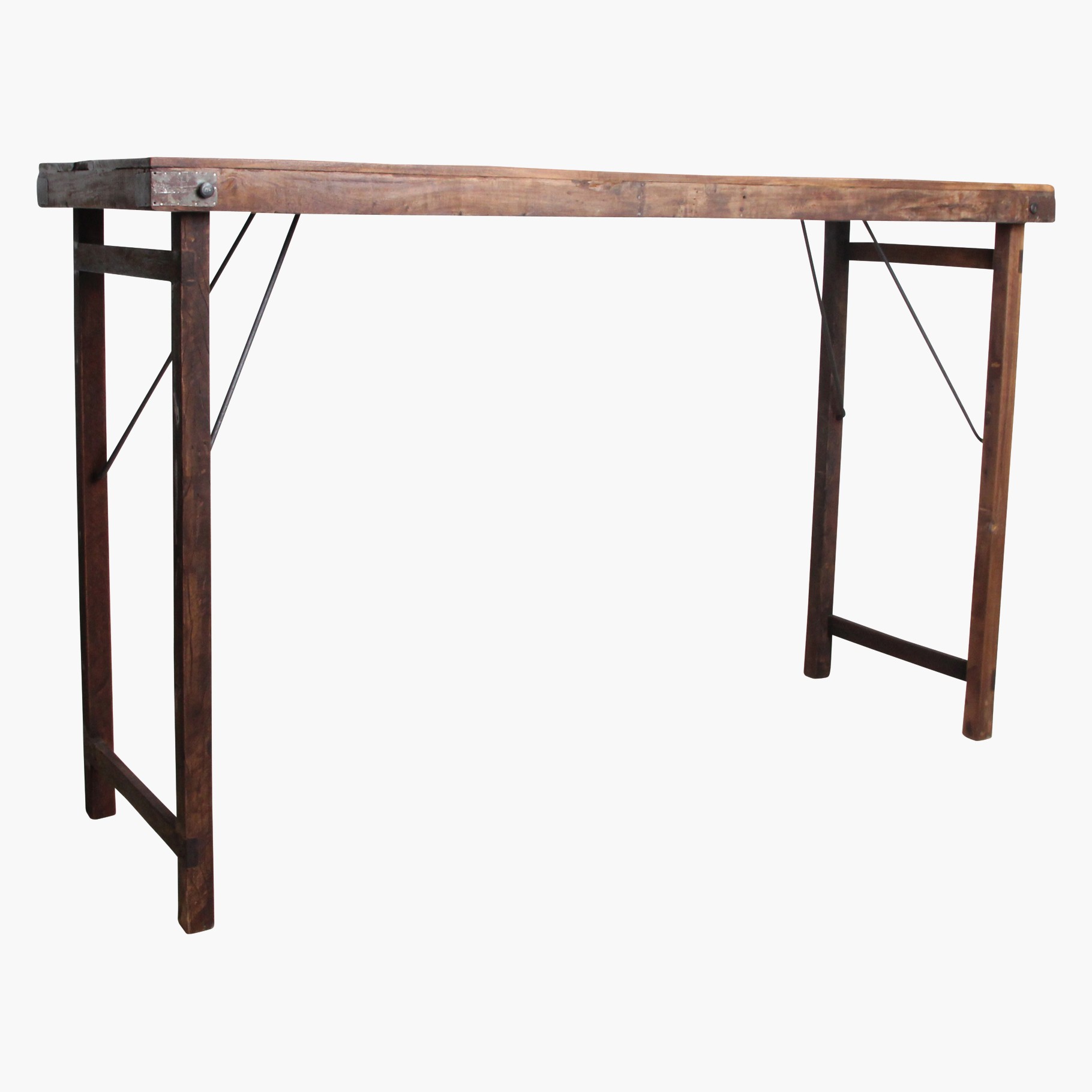 Raw Materials Klapptisch Vintage Recyclingholz Braun
