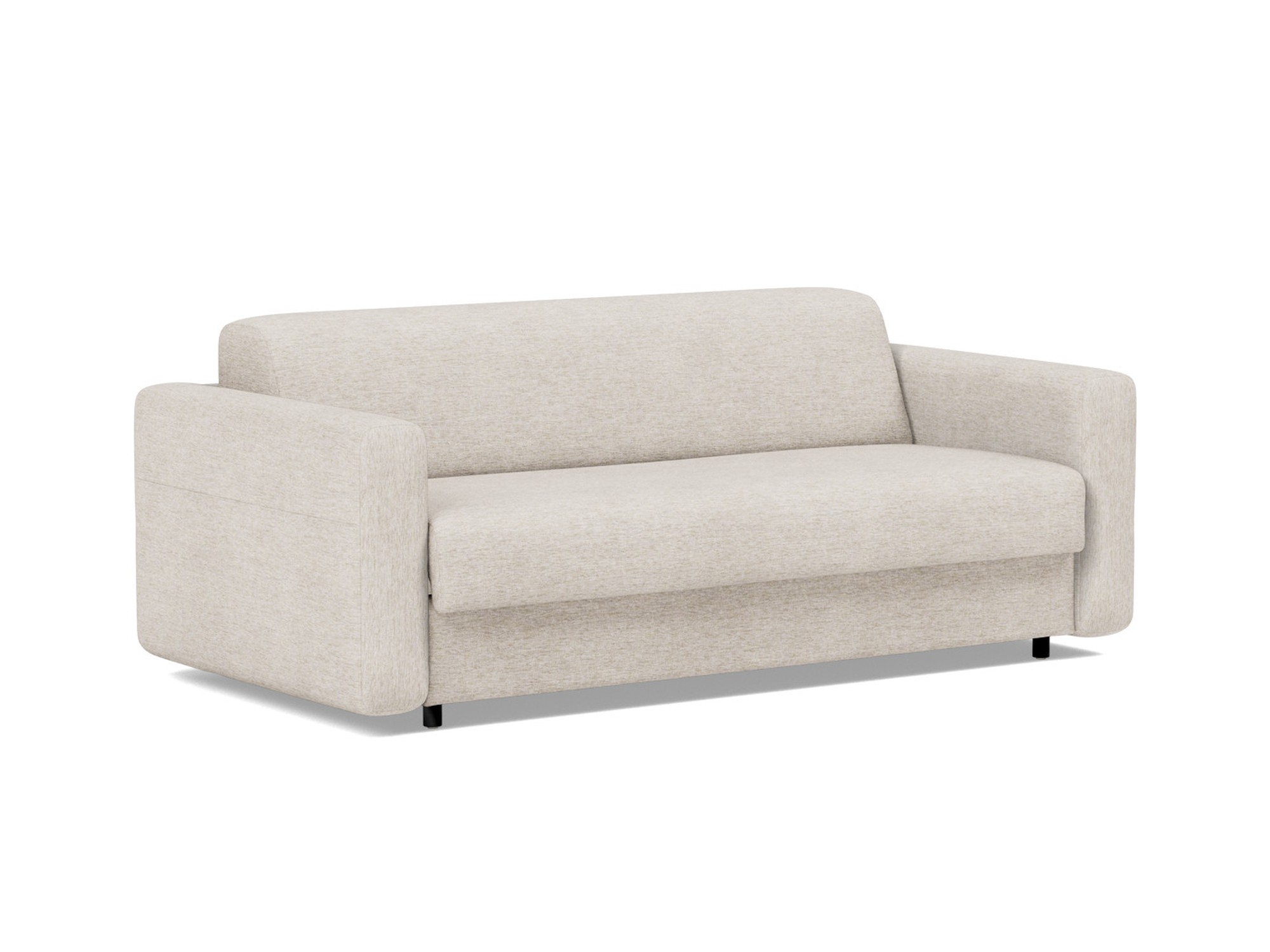 Schlafsofa Killian mit Memory-Matratze 140 Chenille Yuveno 470-Natural