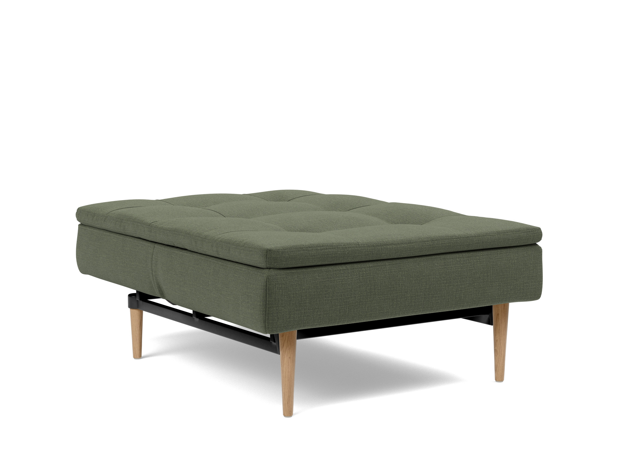 Sessel Dublexo Chenille Esina 413-Olive-Green Beine Styletto Eiche hell