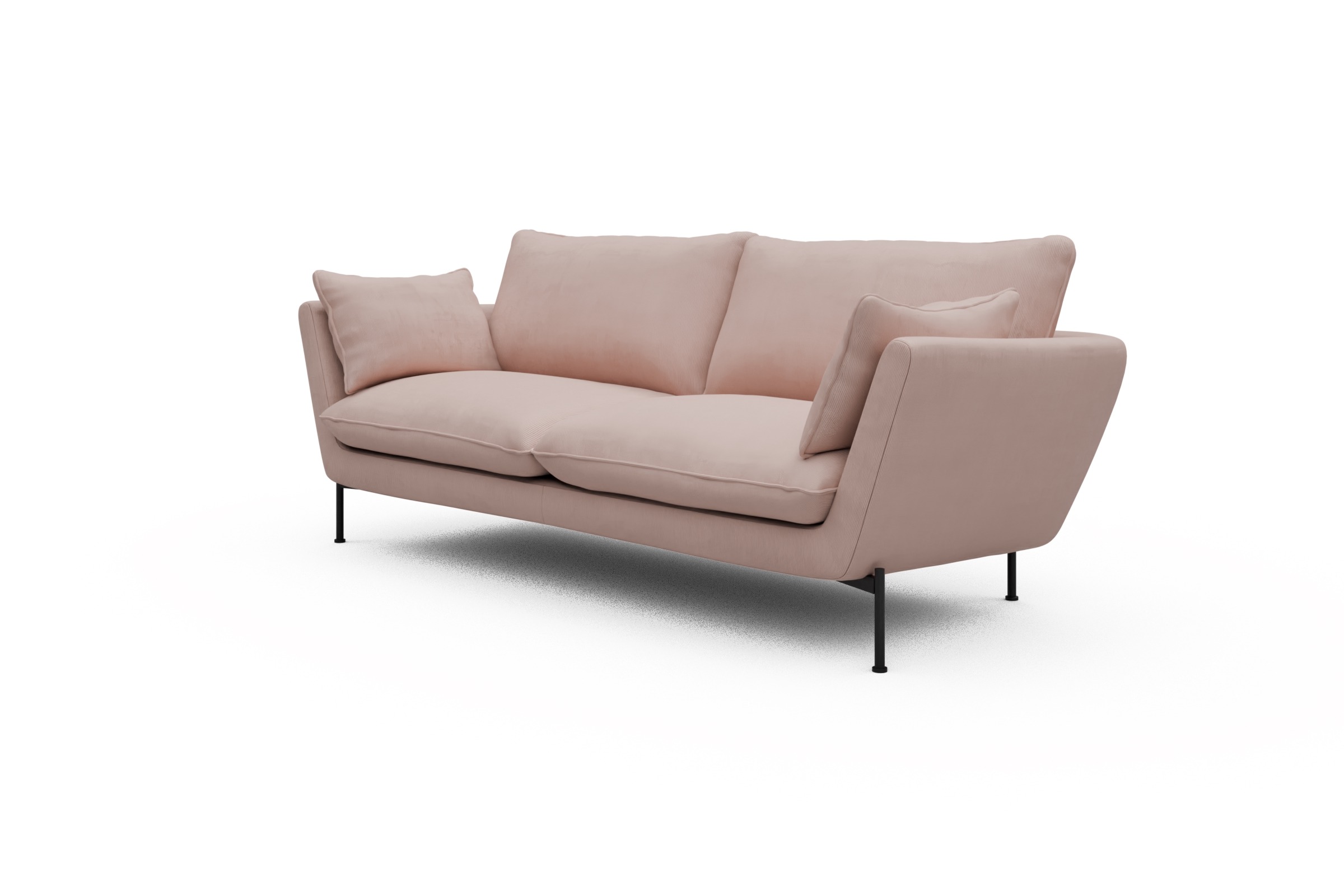 Sofa Anton 3-Sitzer Cordufine-Blush
