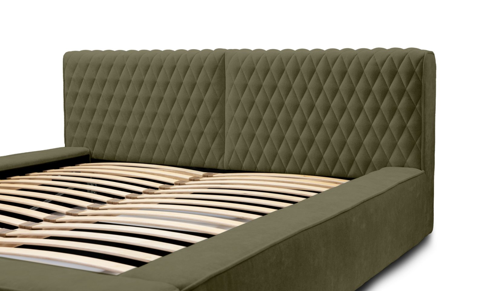 Polsterbett Mento Chenille 140x200 mit Holzrahmen Ditra-New 38