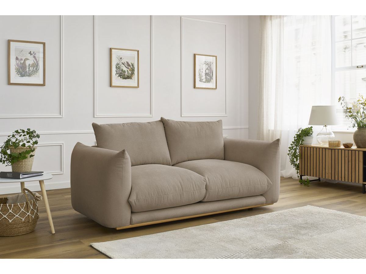 Bobochic Ernest Sofa 2-Sitzer Stoff Taupe