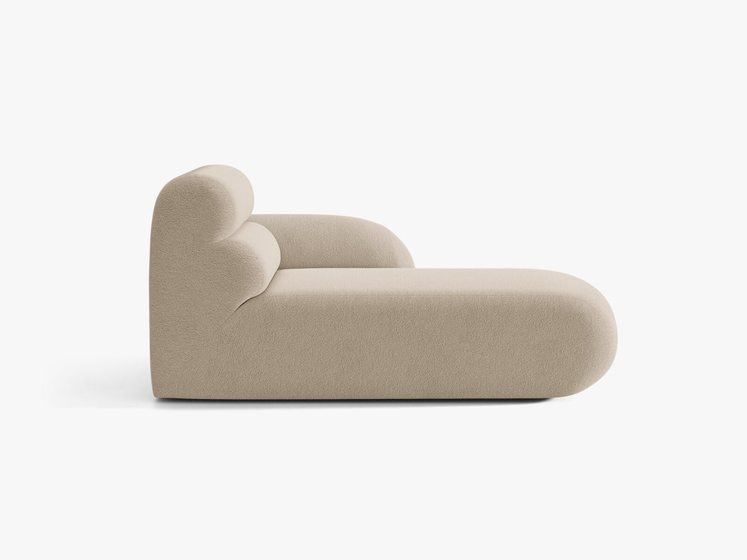 Micadoni Neo Chaiselongue Rechts Boucle Baloo Beige