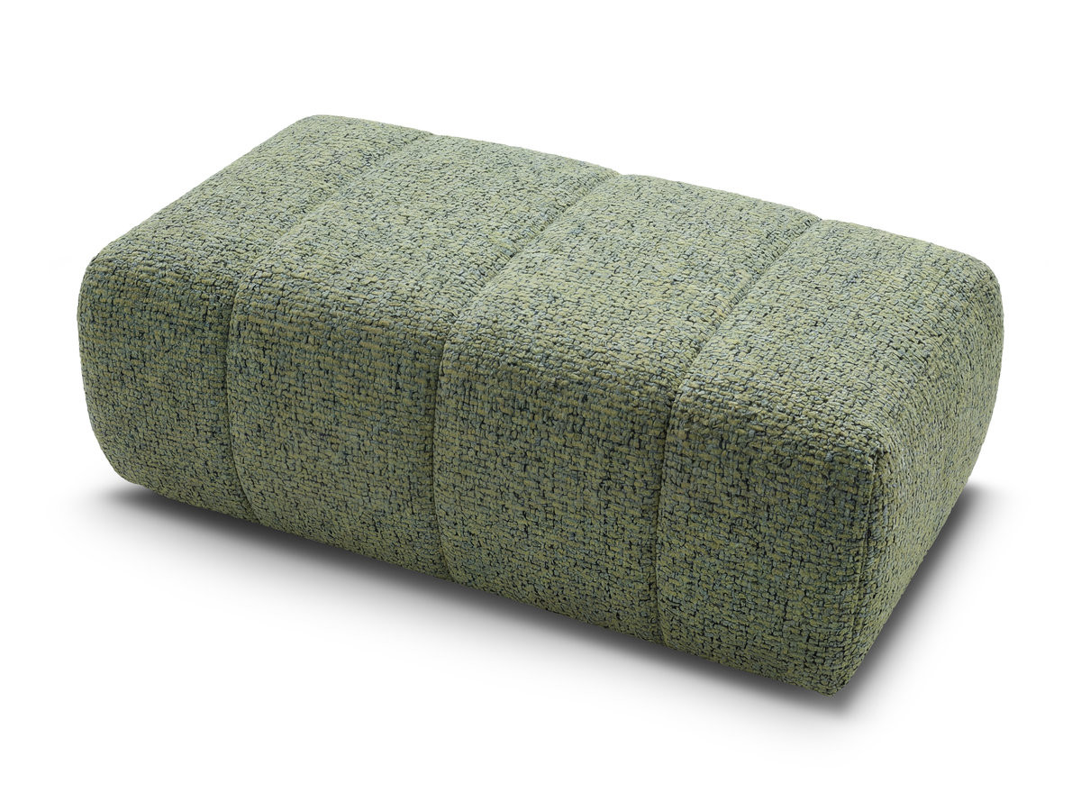 Bobochic Nesty Pouf Melange-Stoff Hellgrün