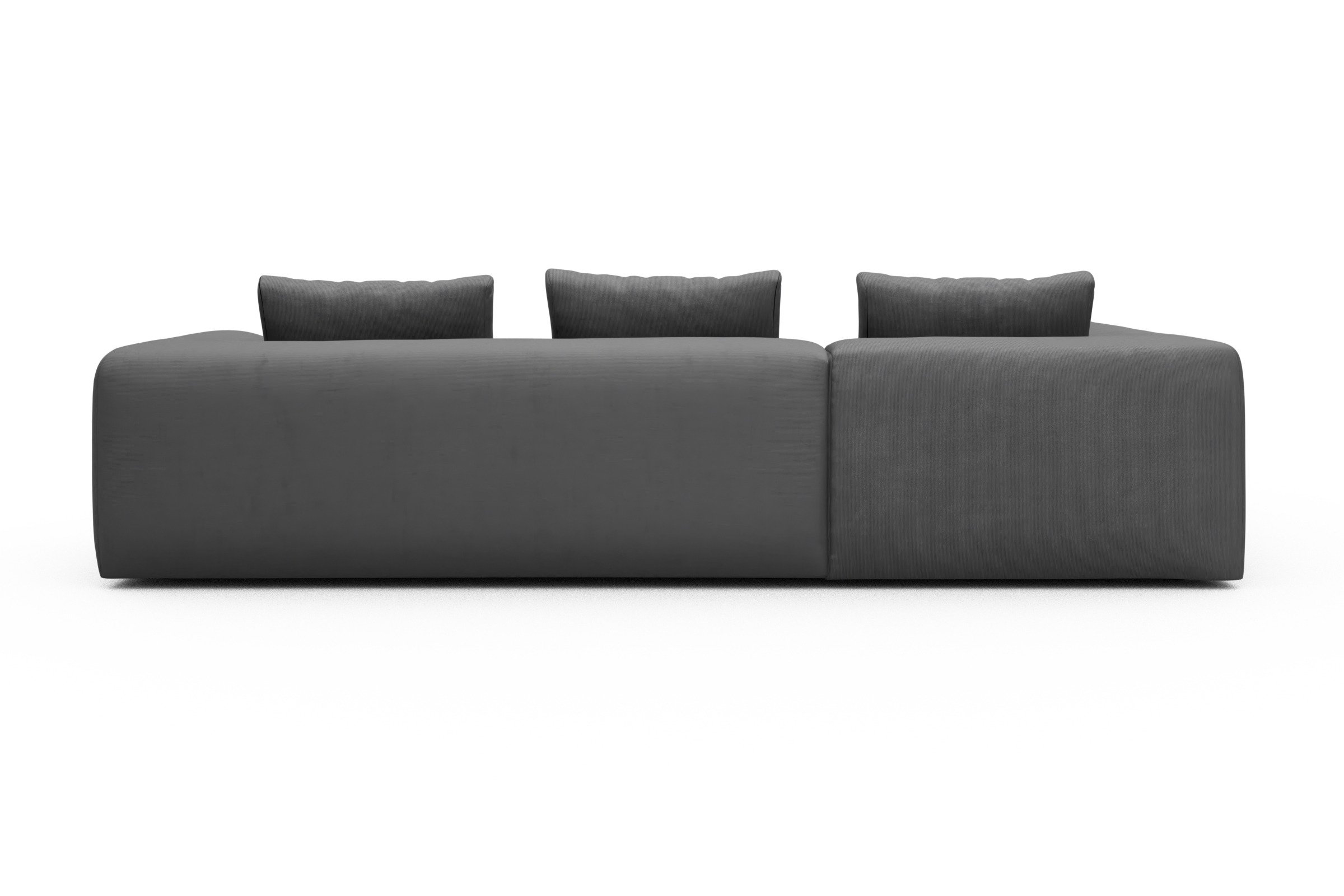 Ecksofa Fred Relax-Ecke links mit 2,5-Sitzer Cordufine-Grey