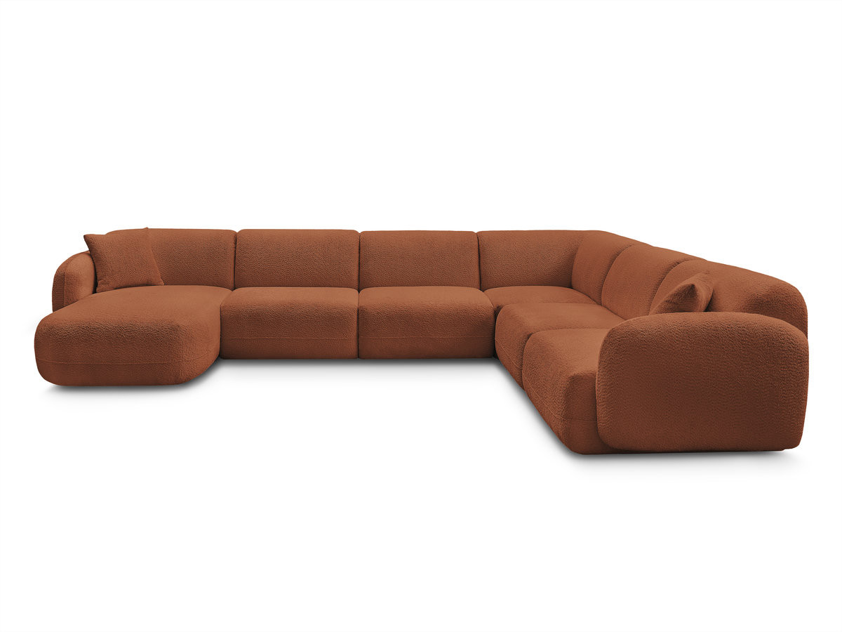 Bobochic Anda Wohnlandschaft Chenille Orange Ecke rechts