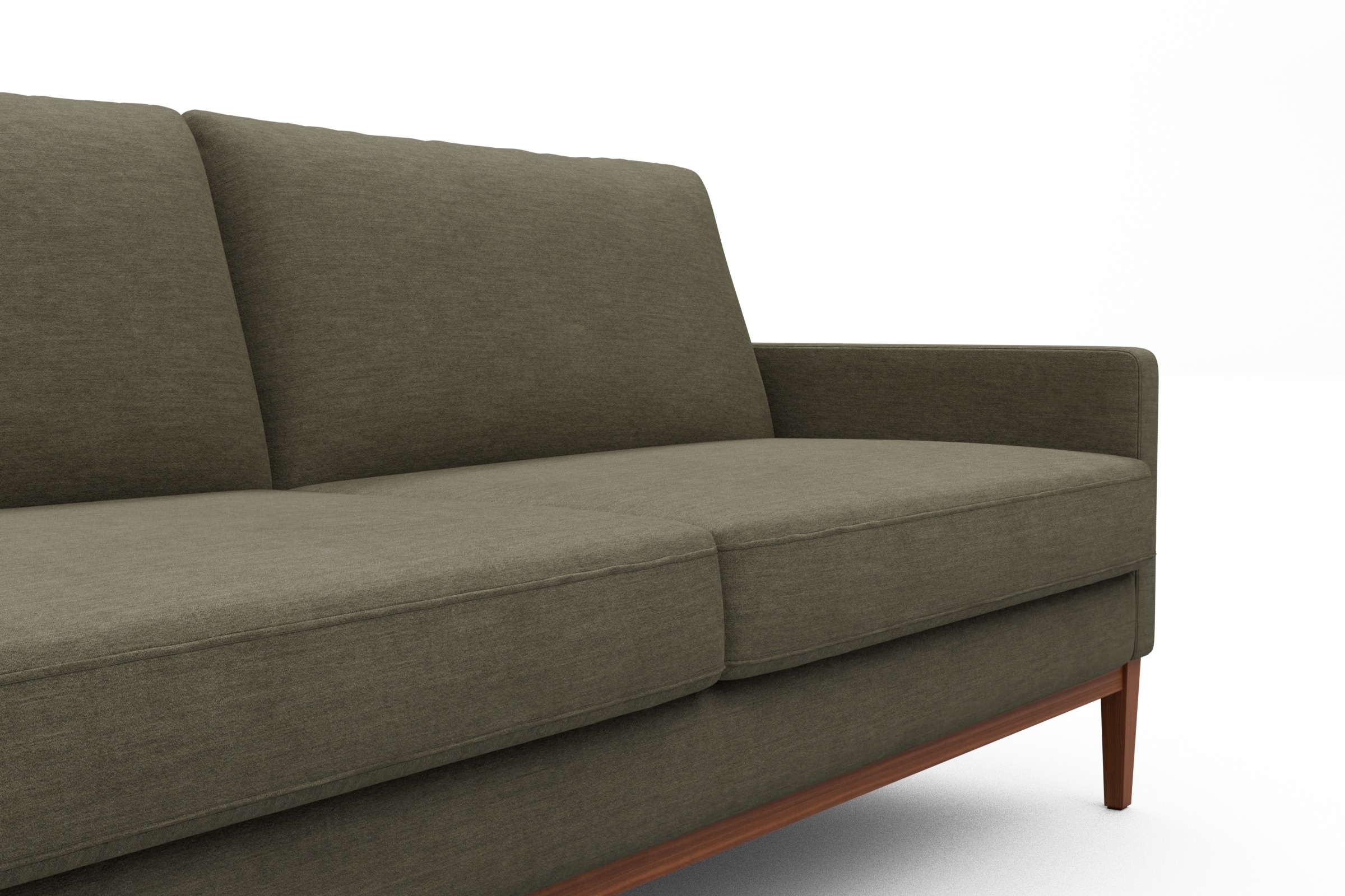 Sofa Bodo 2,5-Sitzer Vivus-Dusty-Olive