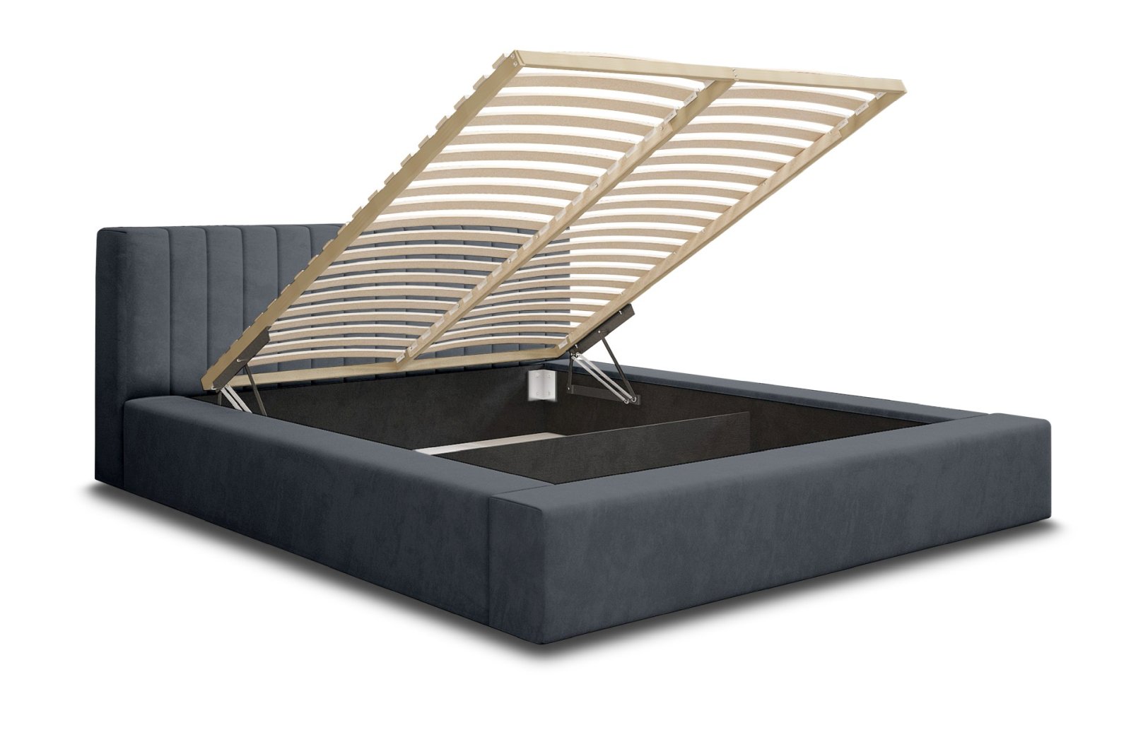 Polsterbett Carno Chenille 140x200 mit Holzrahmen Ditra-New 11