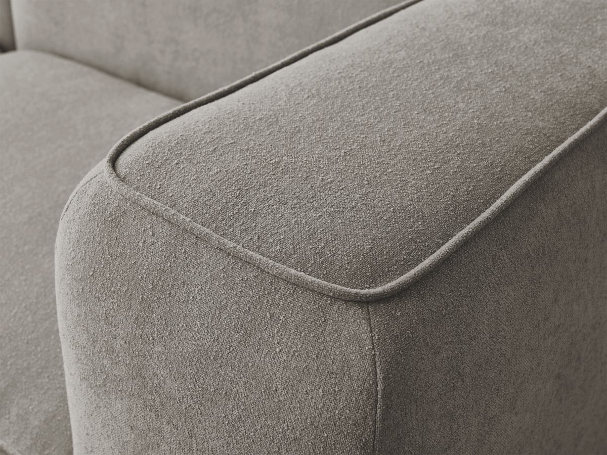 Bobochic Zephyr Ecksofa 260 × 165 cm Strukturstoff Taupe Ecke links