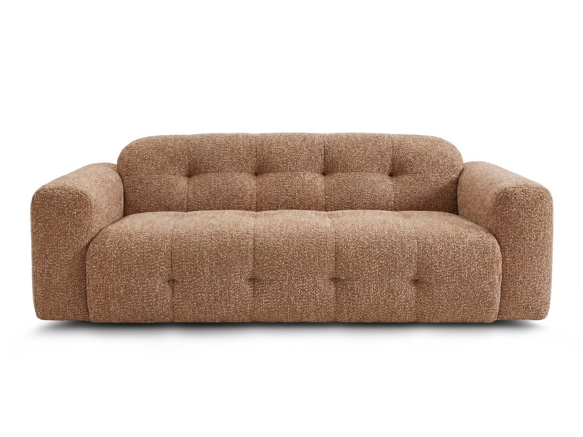 Bobochic Laura Sofa 3-Sitzer Melange-Stoff Orange