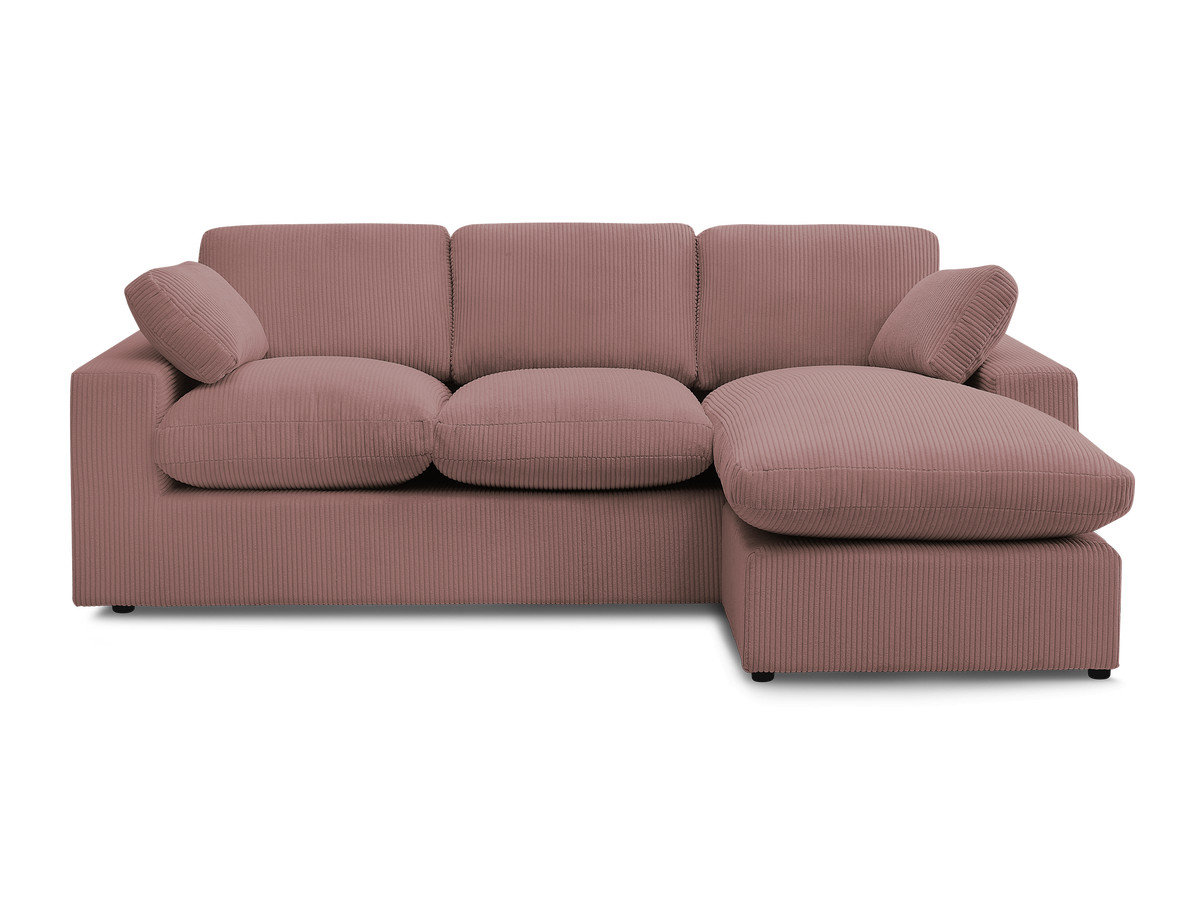 Bobochic Belair Ecksofa 220 × 139 cm Cordsamt Rosa