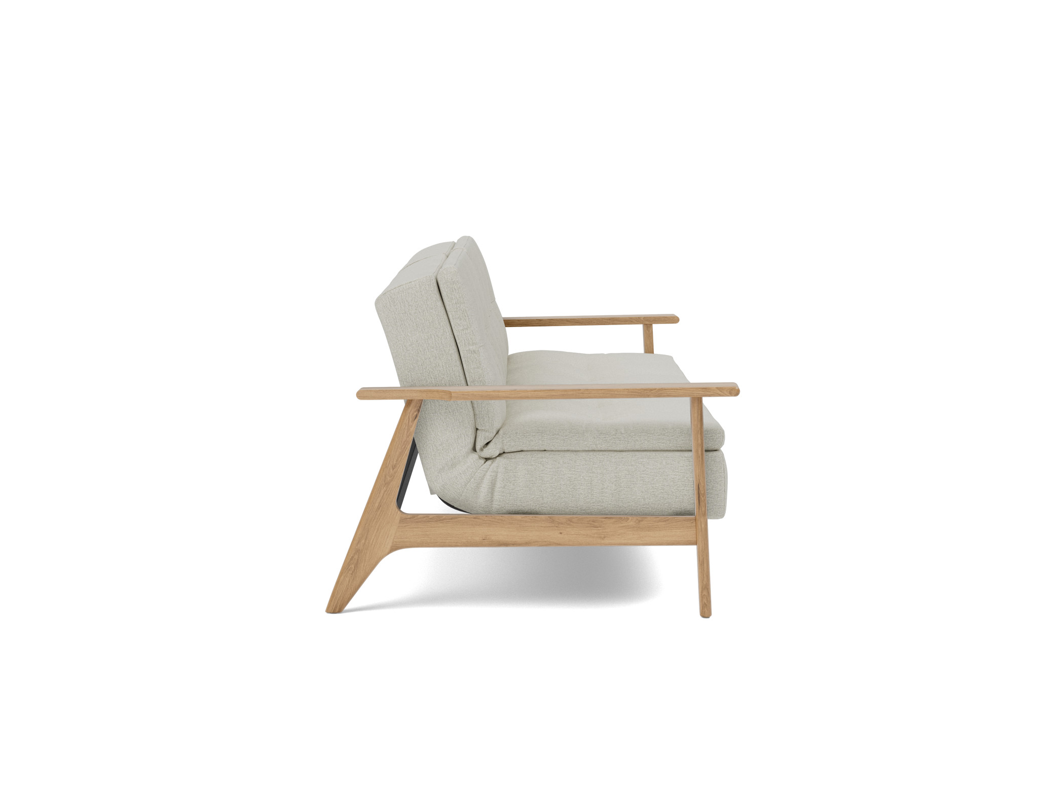 Schlafsofa Dublexo Frej Flachgewebe Mixed Dance 527-Natural