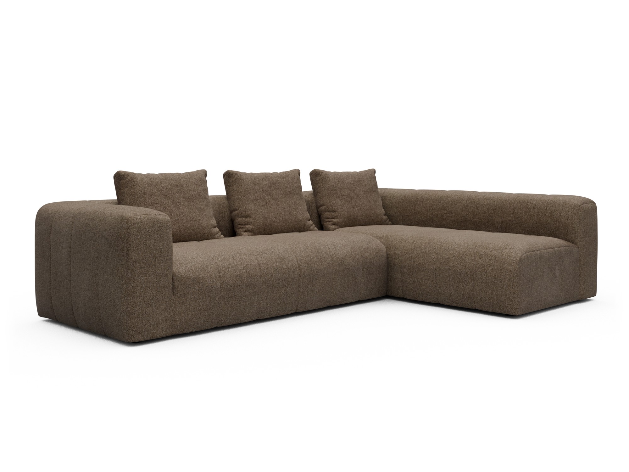 Hugo 2x 2,5-Sitzer Armlehne links Aivi-Khaki-Brown moebelfaktor