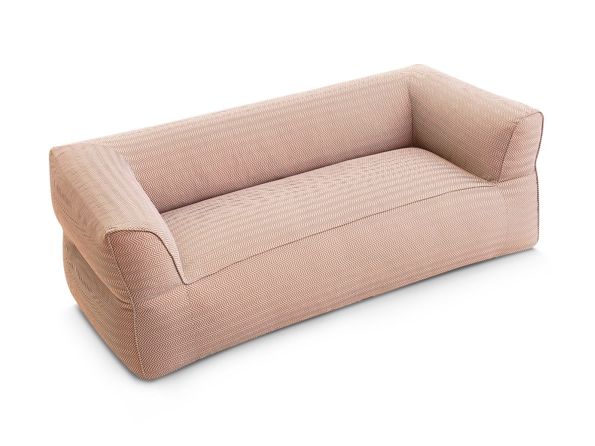 Bobochic Nour Gartensofa 3-Sitzer Stoff Orange
