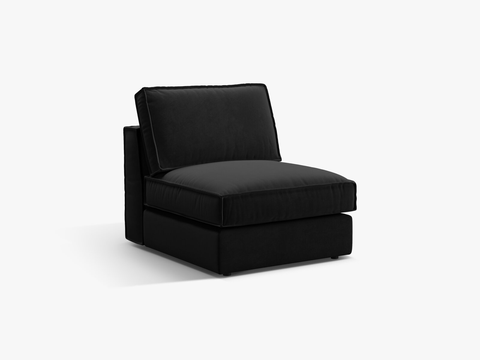 Micadoni Mittelmodul Pola Samt Salvador Schwarz