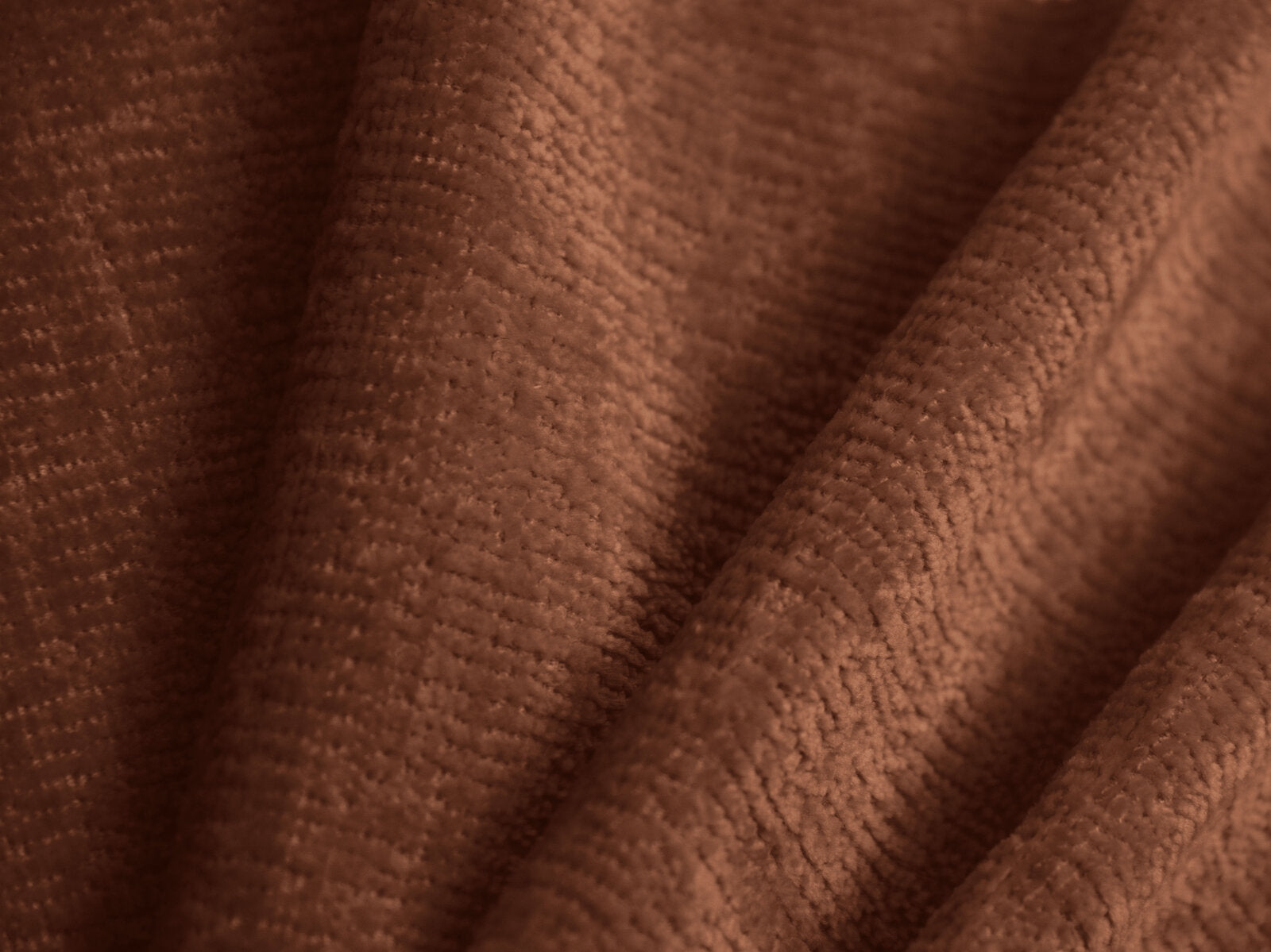 Micadoni Stauraumbett mit Kopfteil Solange Chenille Perfect Harmony Terrakotta 200x200
