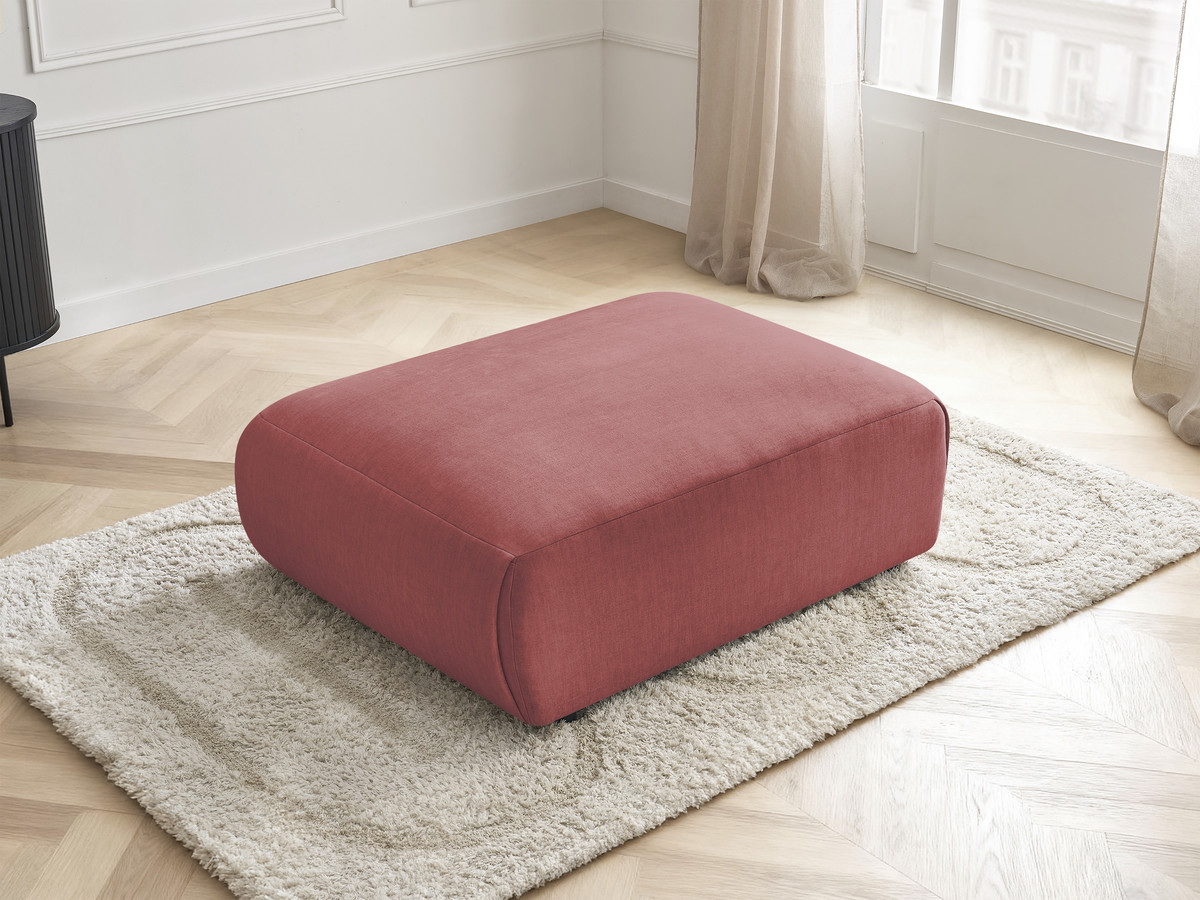 Bobochic Jana Pouf 94 × 114 cm Samt Orange