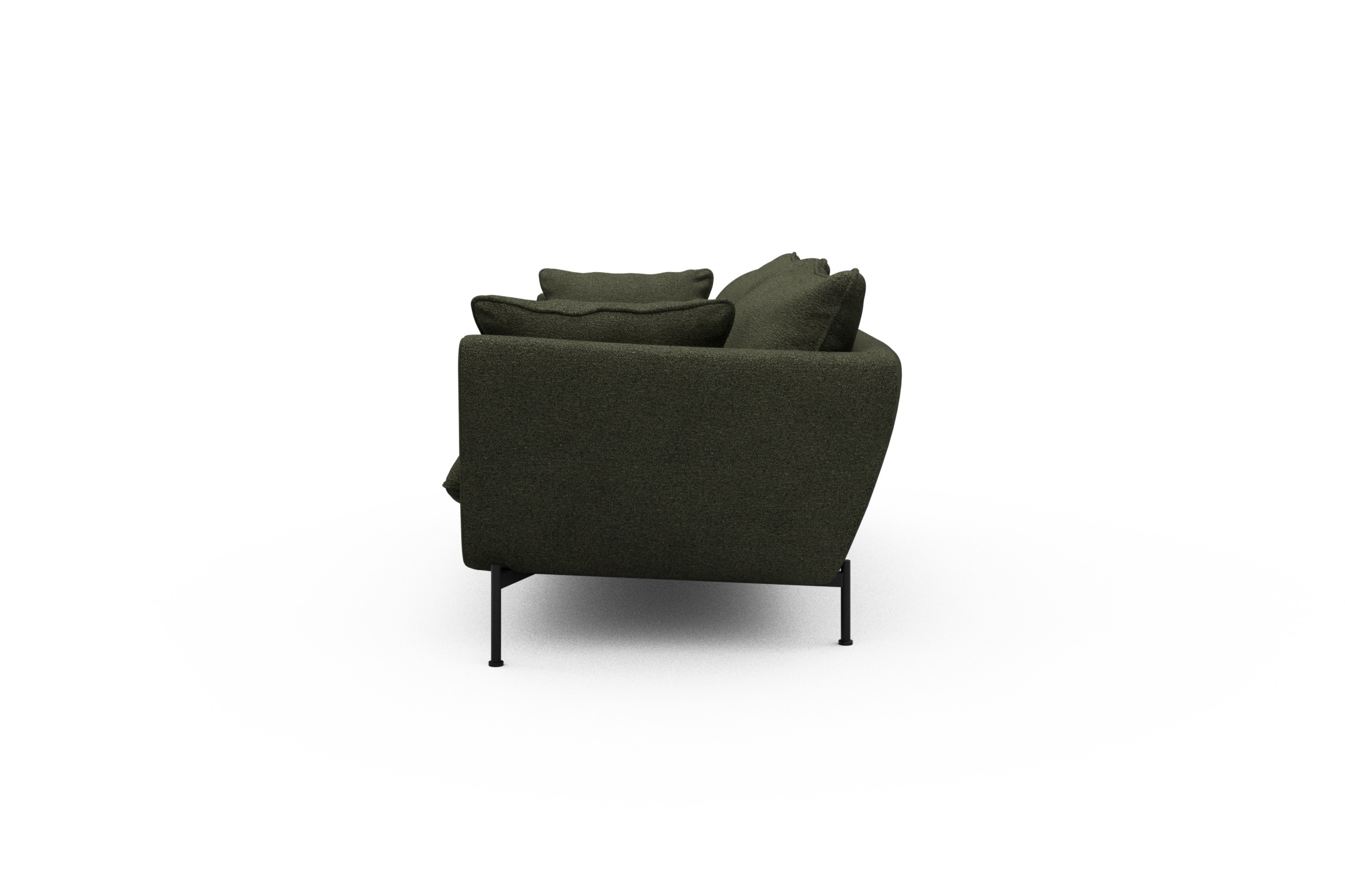 Sofa Anton PREMIUM 2-Sitzer Boucle-Forest-Green