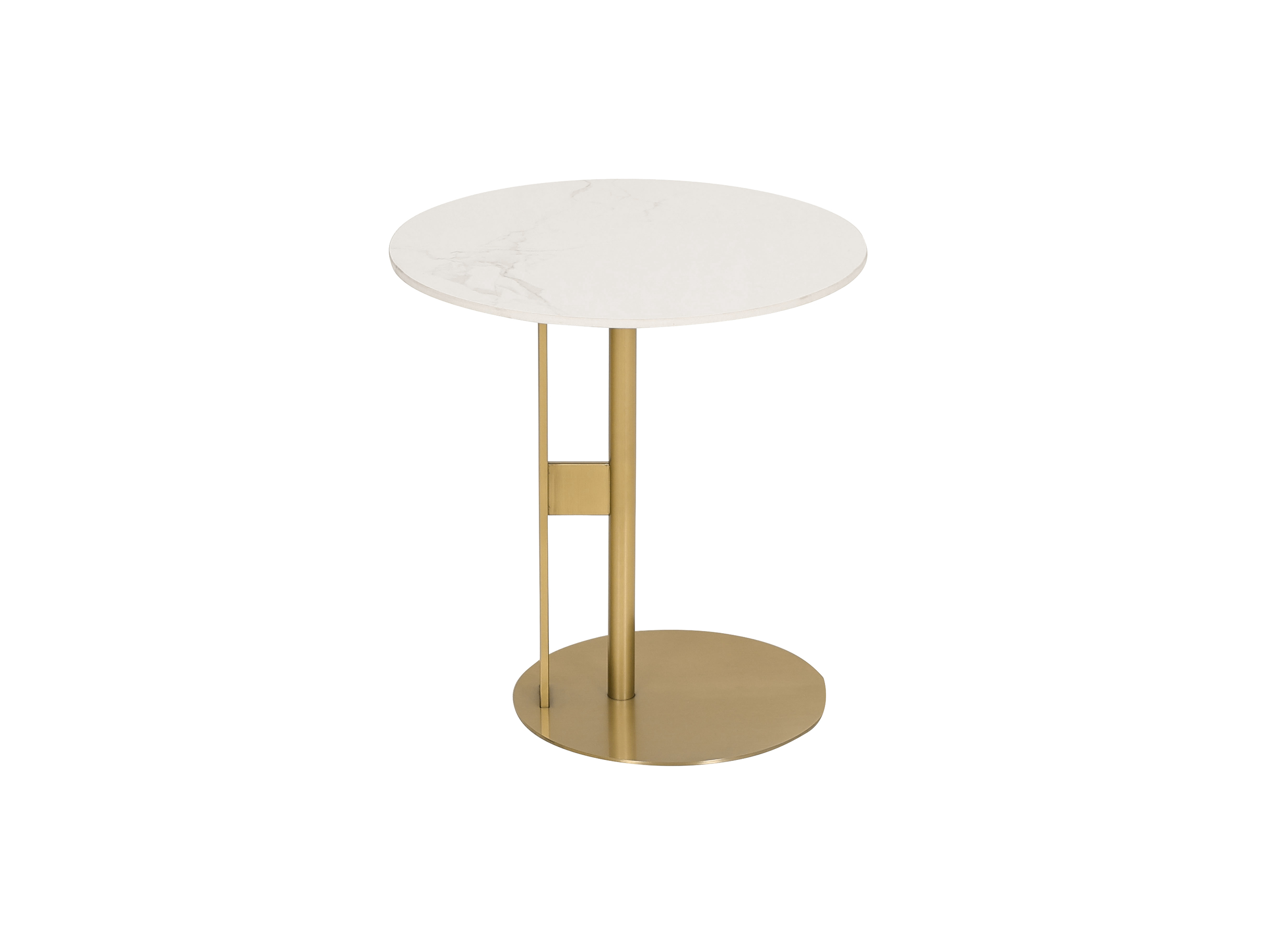Livin Hill Couchtisch Set Modig Goldene Beine, weiße Tischplatte M53