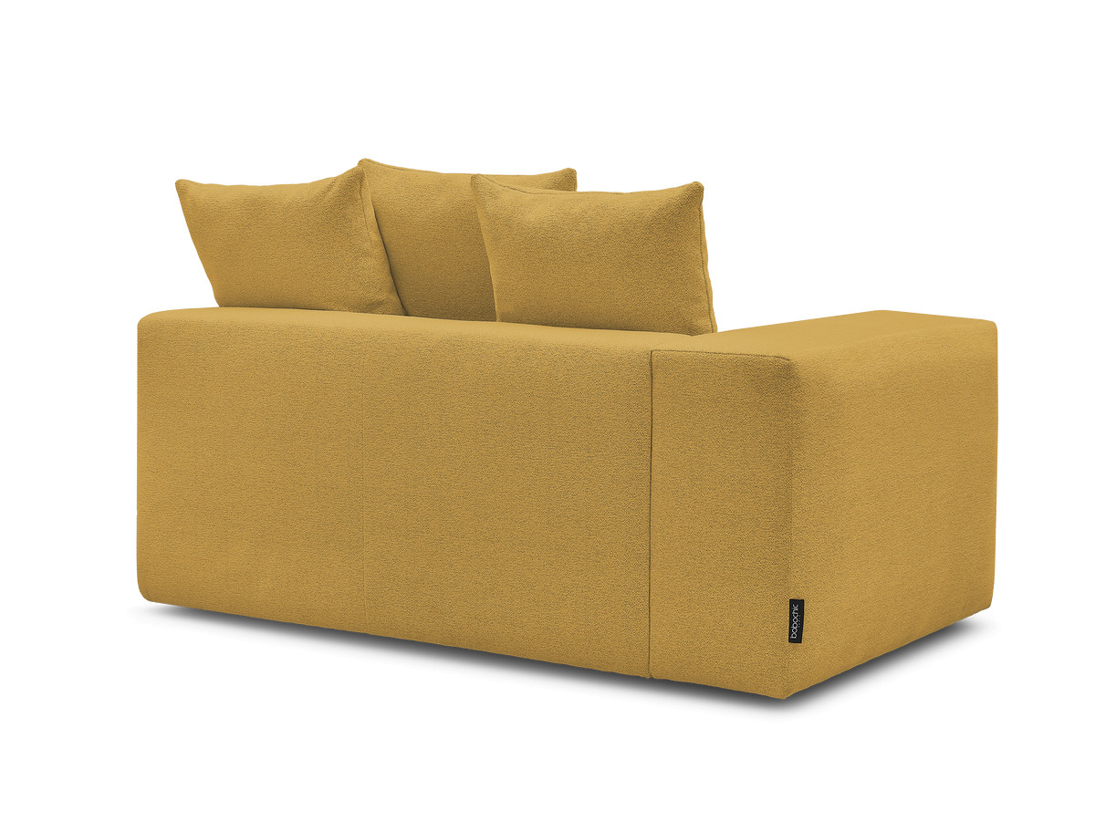 Bobochic Voltaire Sofamodul 2-Sitzer 178 × 100 cm Melange-Stoff Gelb Ecke links