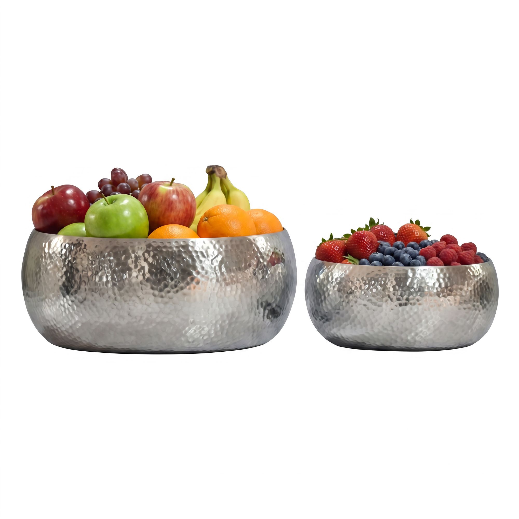 Dekoschale Surnadal Aluminium Silber Ø 40 cm