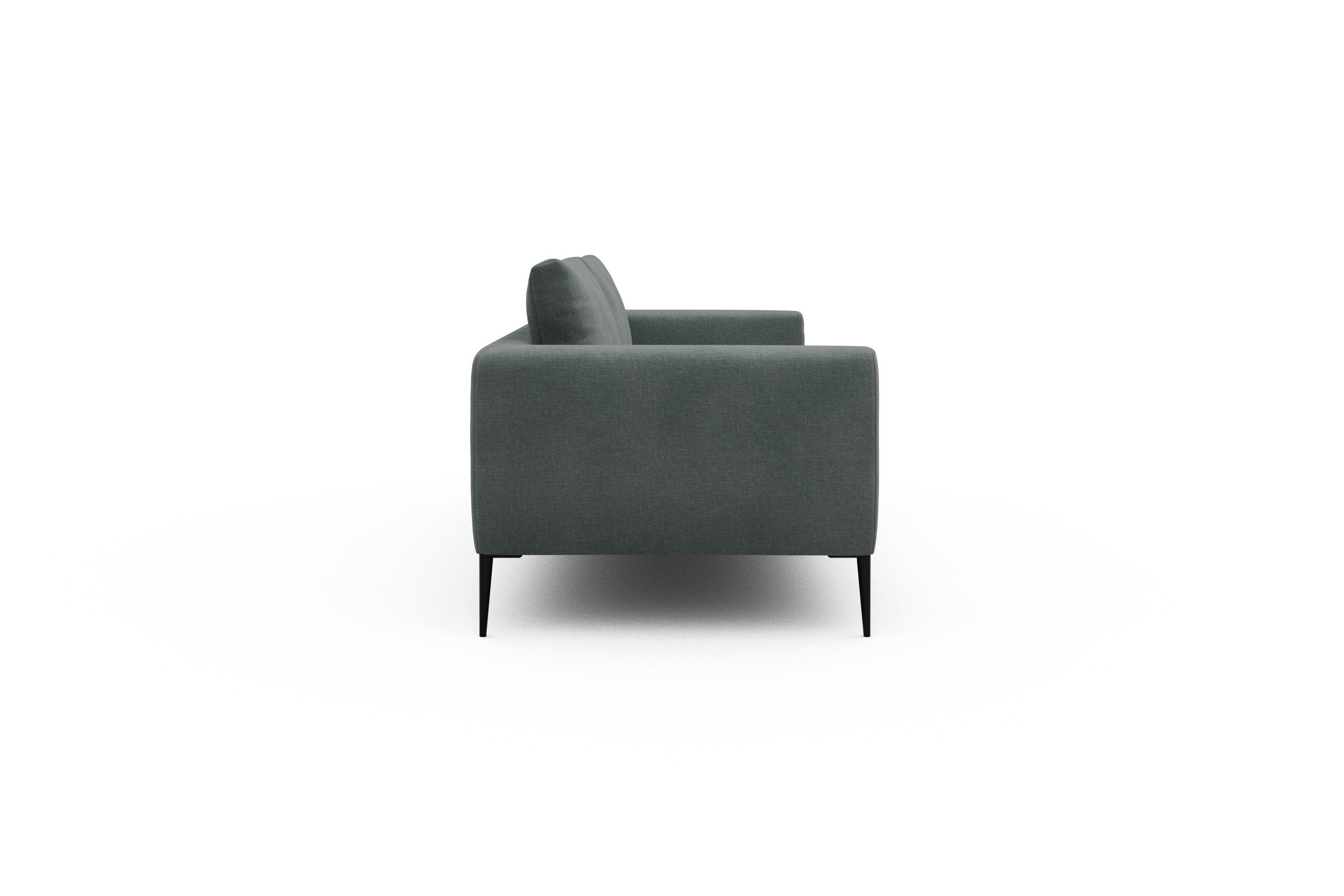 Sofa Paul 3-Sitzer Smooth-Silver-Grey