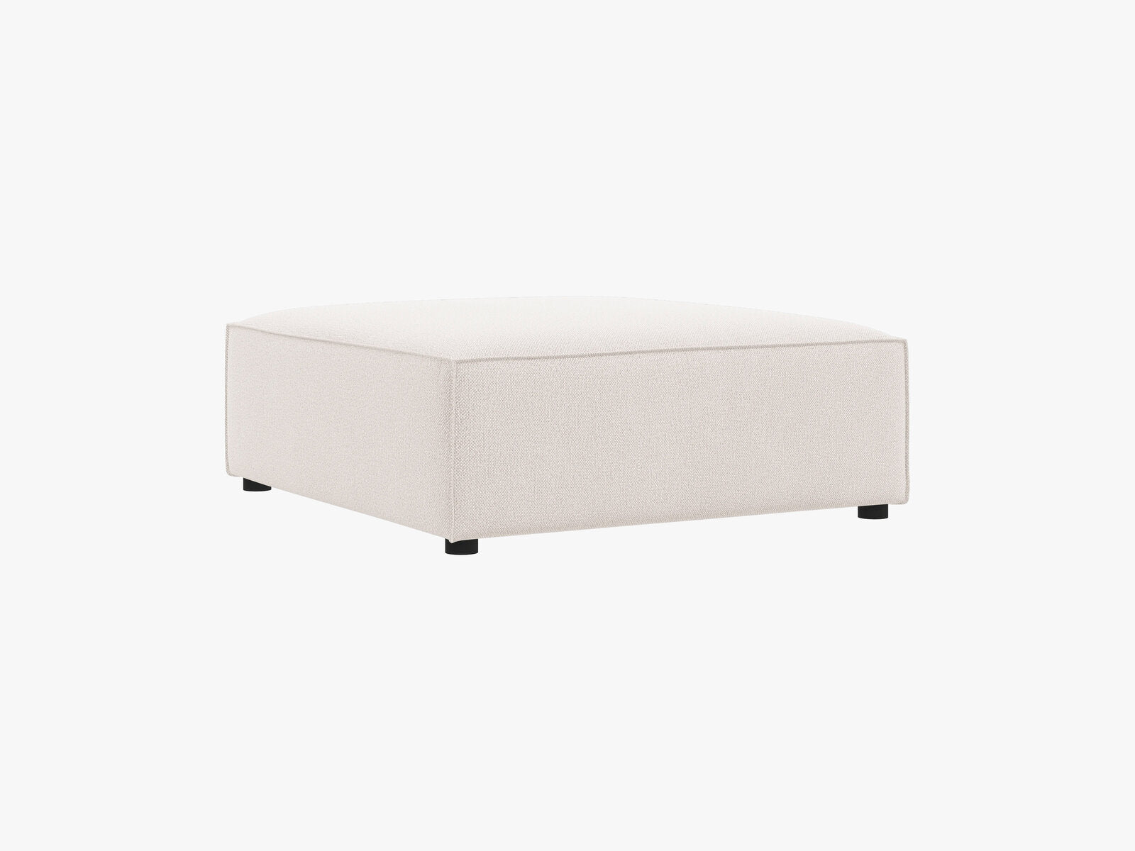 Micadoni Hocker Jodie 1-Sitzer Strukturierter Stoff Megan Helles Beige
