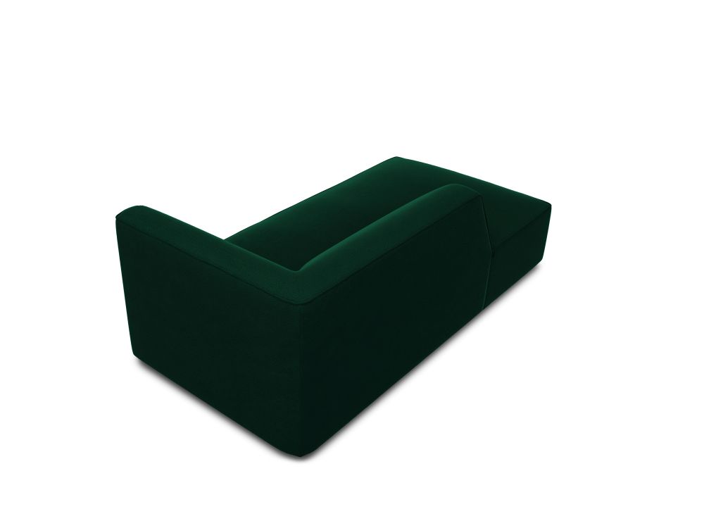 Cosmopolitan Design Chaiselongue Siena Samt Salvador Flaschengrün Links
