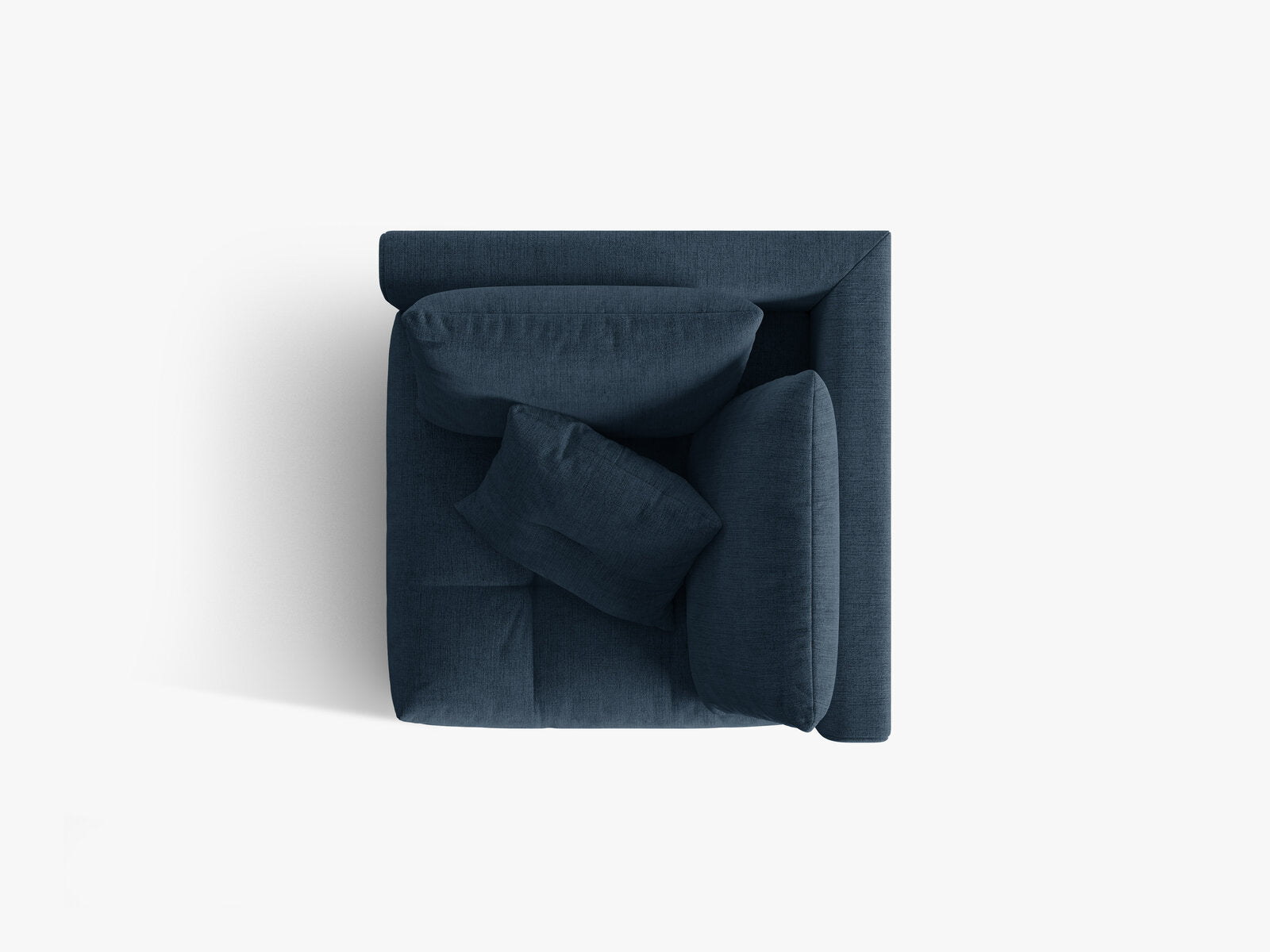 Micadoni Symmetrisches Eckmodul Bloom Strukturierter Stoff Wind Marineblau