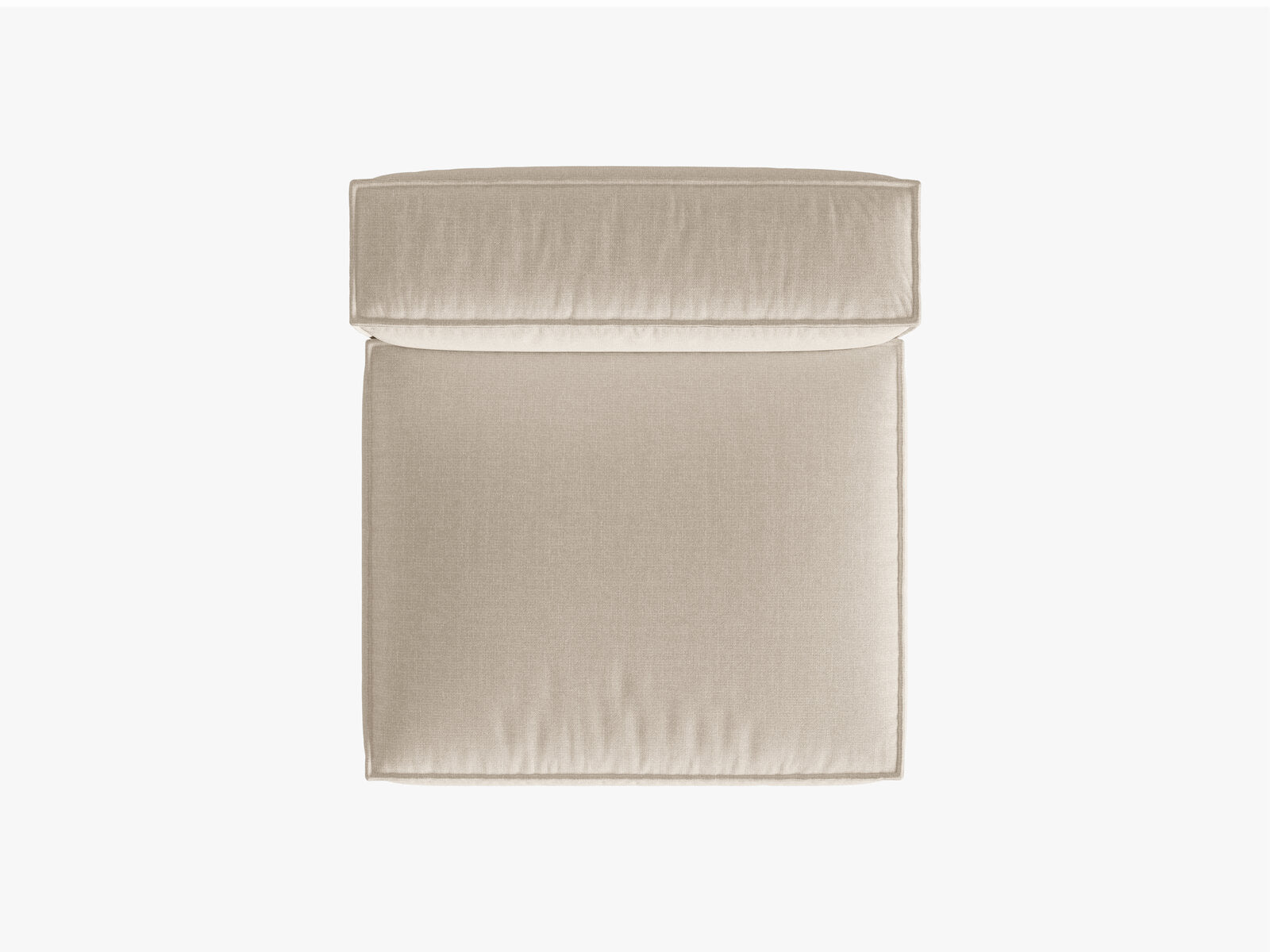Micadoni Modul Nuria 1-Sitzer Strukturierter Stoff Beige