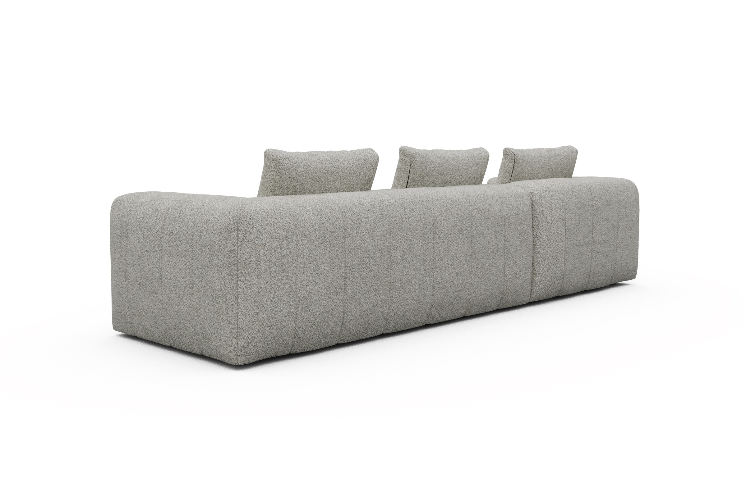 Ecksofa Hugo 2,5-Sitzer Armlehne rechts mit Chaiselongue Vanora-Warm-Sand