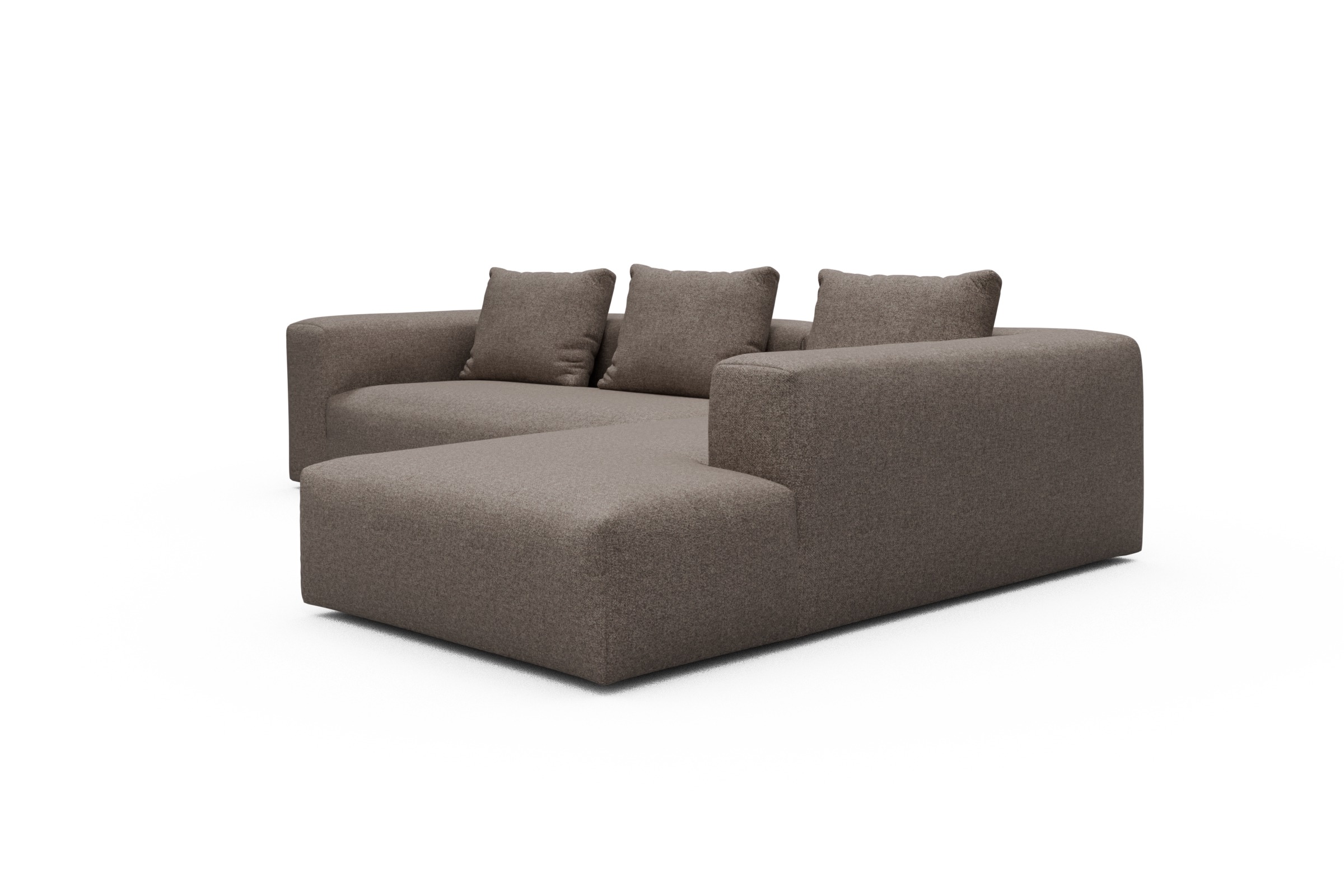 Ecksofa Fred Relax-Ecke rechts mit 2,5-Sitzer Sama-Stone