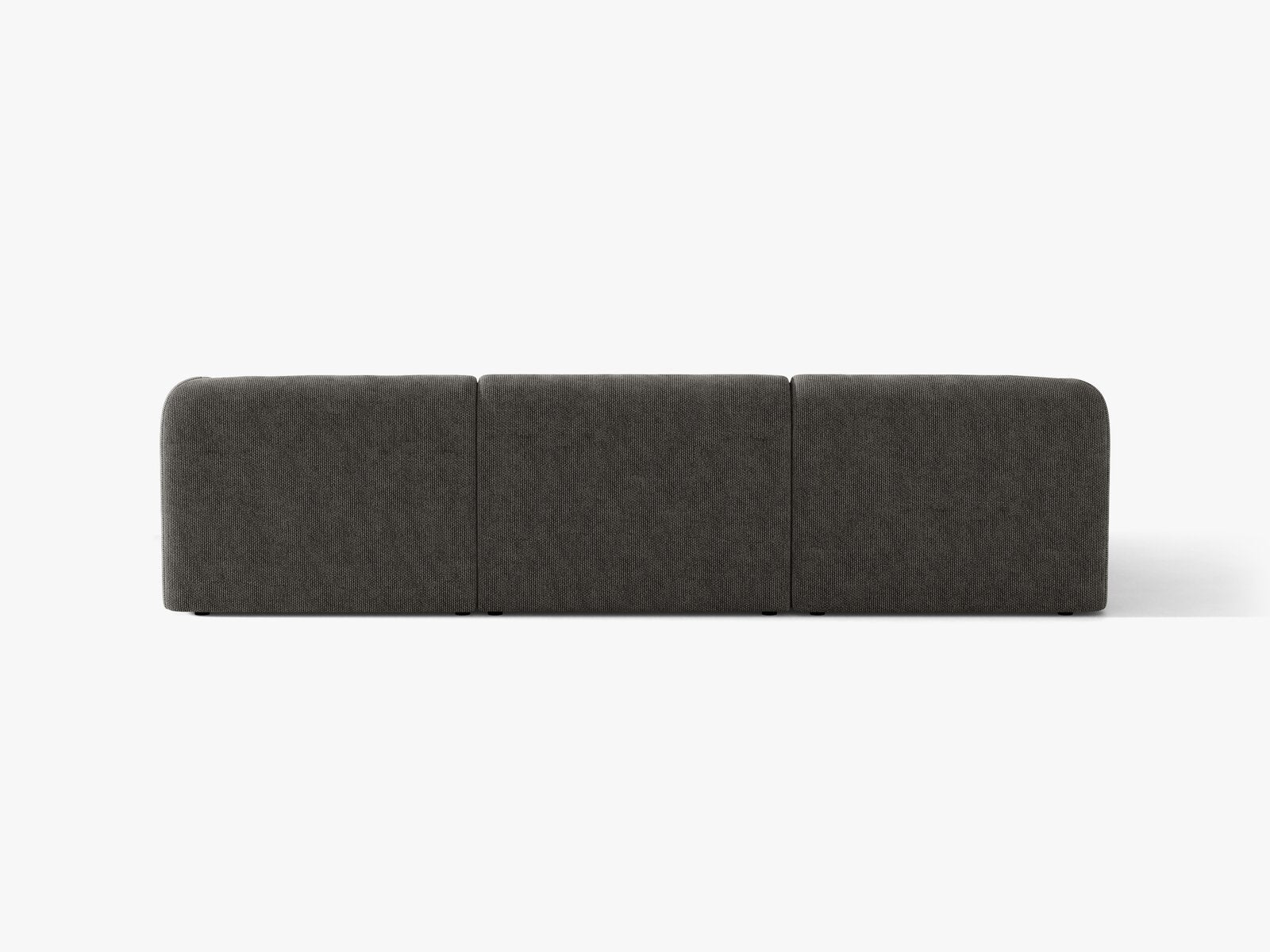 Micadoni Ecksofa Miley 4-Sitzer Links Chenille Haga Grau
