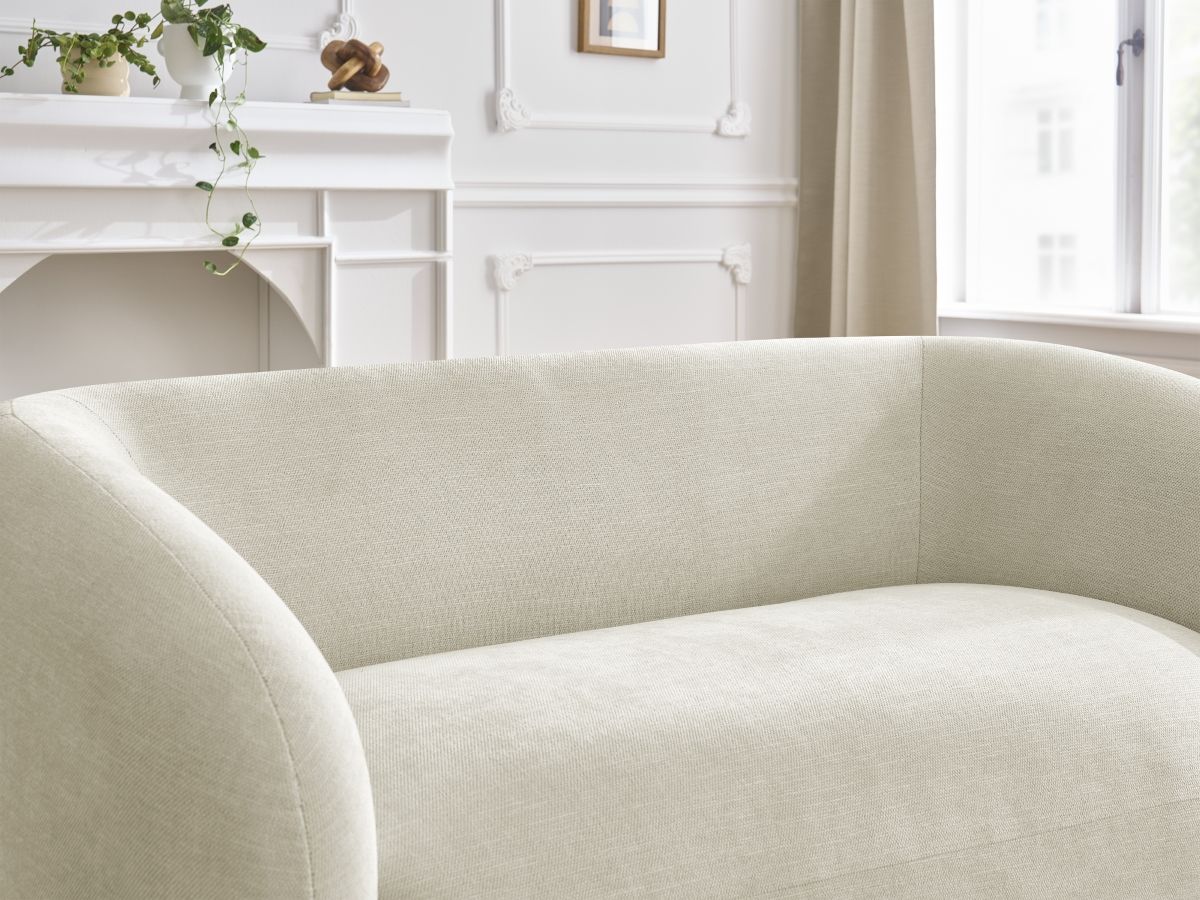 Bobochic Celine Sofa 2-Sitzer Stoff Beige