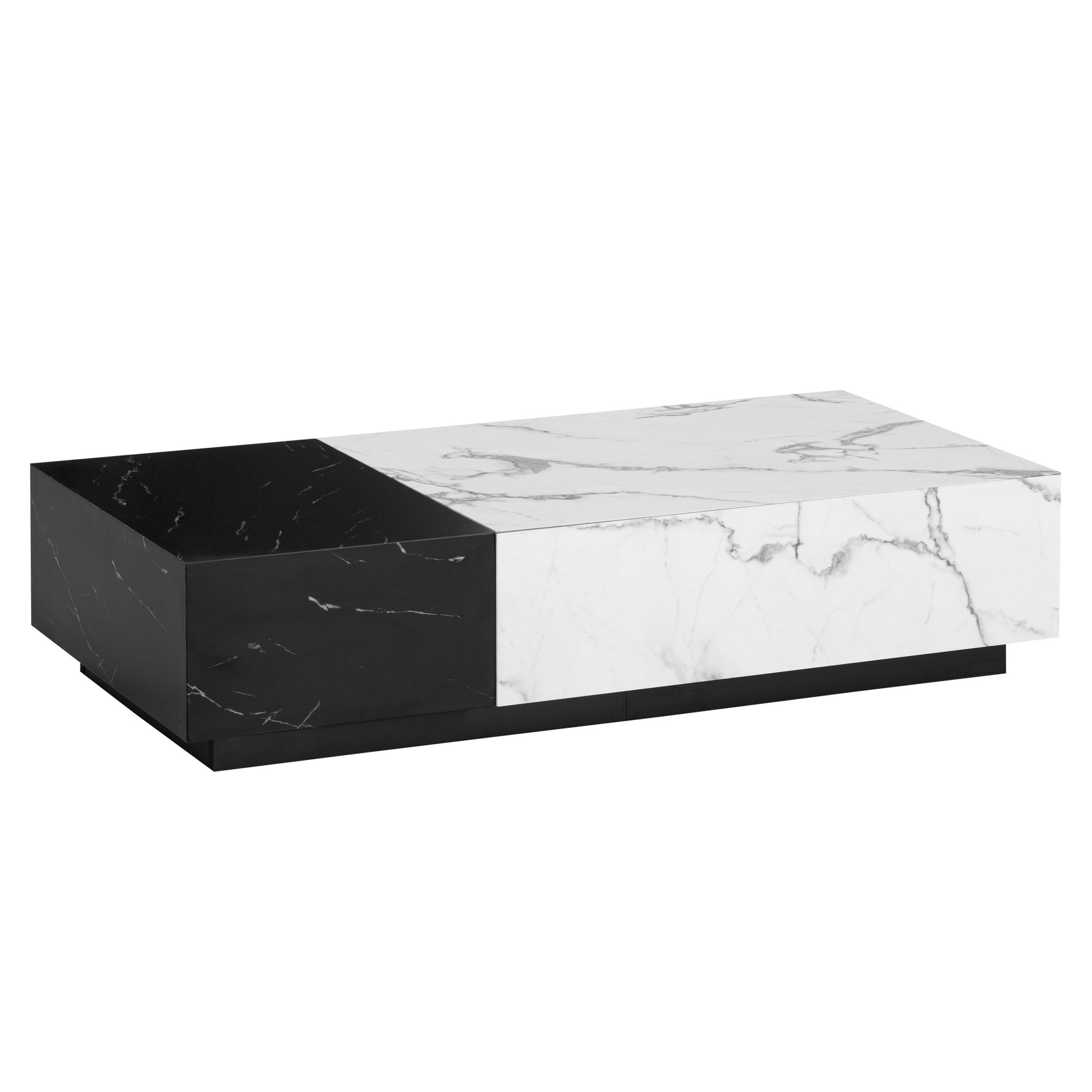 Couchtisch Hornnes Marmoroptik Weiß 120 × 60 × 28 cm