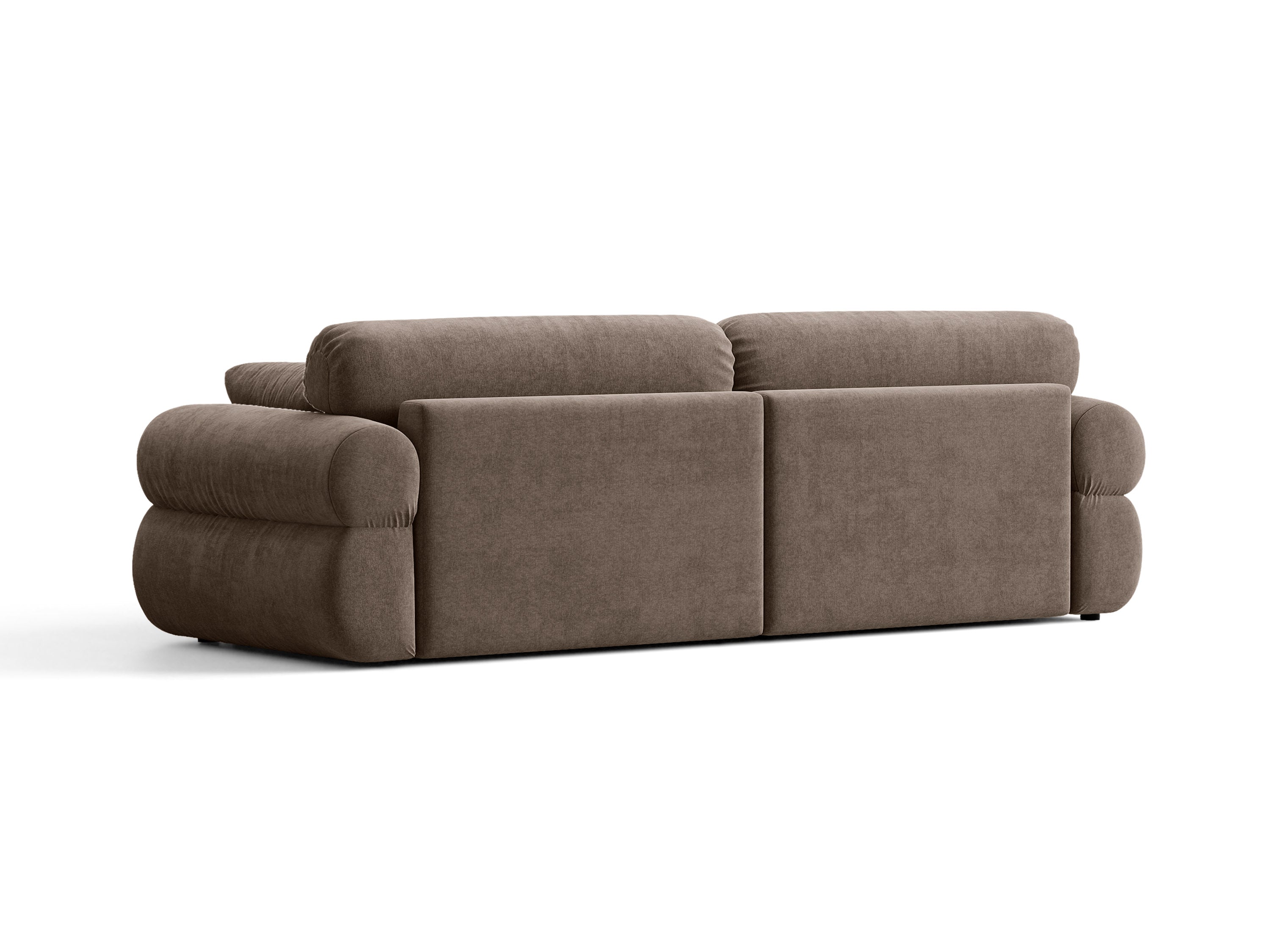 Micadoni Ophelia Sofa 4-Sitzer Strukturierter Stoff Liberty Cappuccino