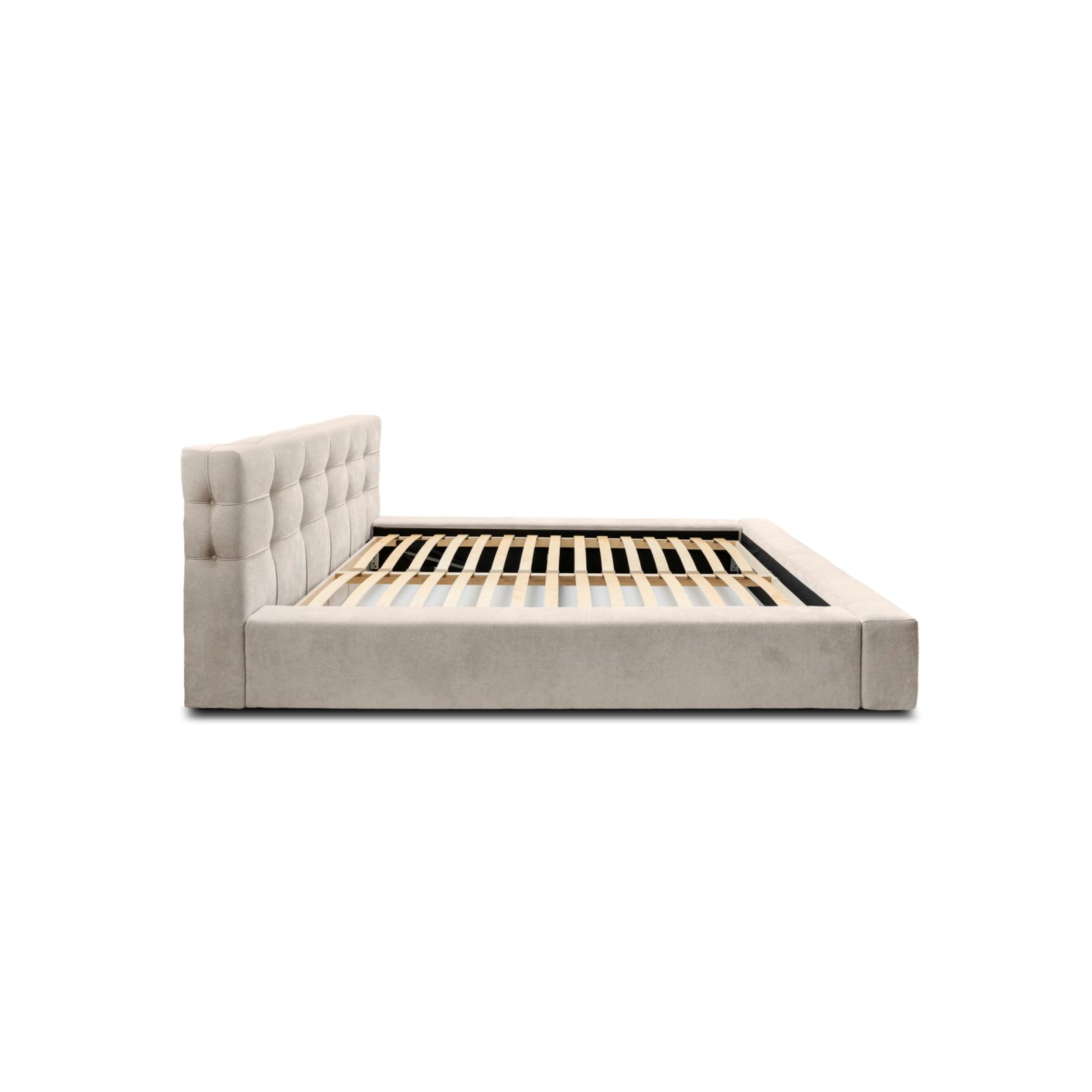 Polsterbett Pavo Chenille 140x200 mit Holzrahmen Ditra-New 20