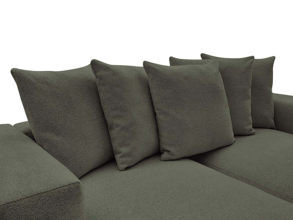 Bobochic Voltaire Sofa 4-Sitzer 248 × 170 cm Melange-Stoff Grün