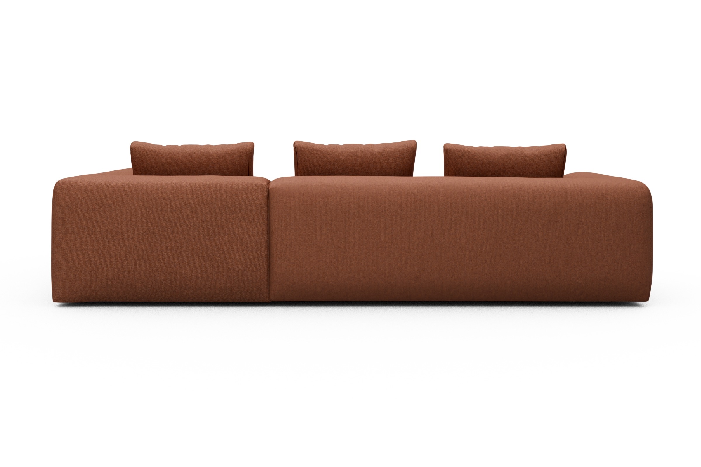 Ecksofa Fred Relax-Ecke rechts mit 2,5-Sitzer Weda-Rust